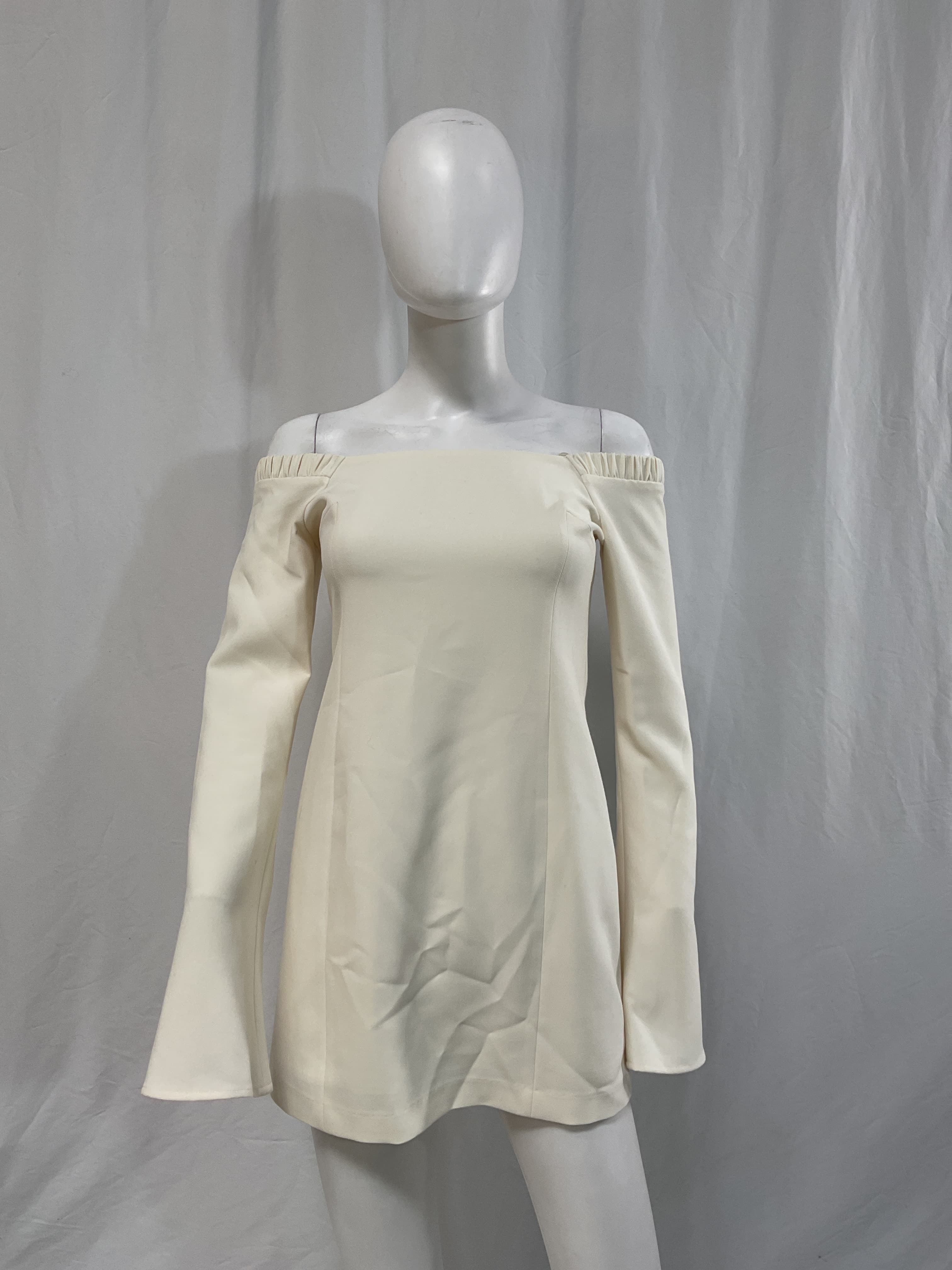 Pixie Mini Dress In Ivory - Image 3