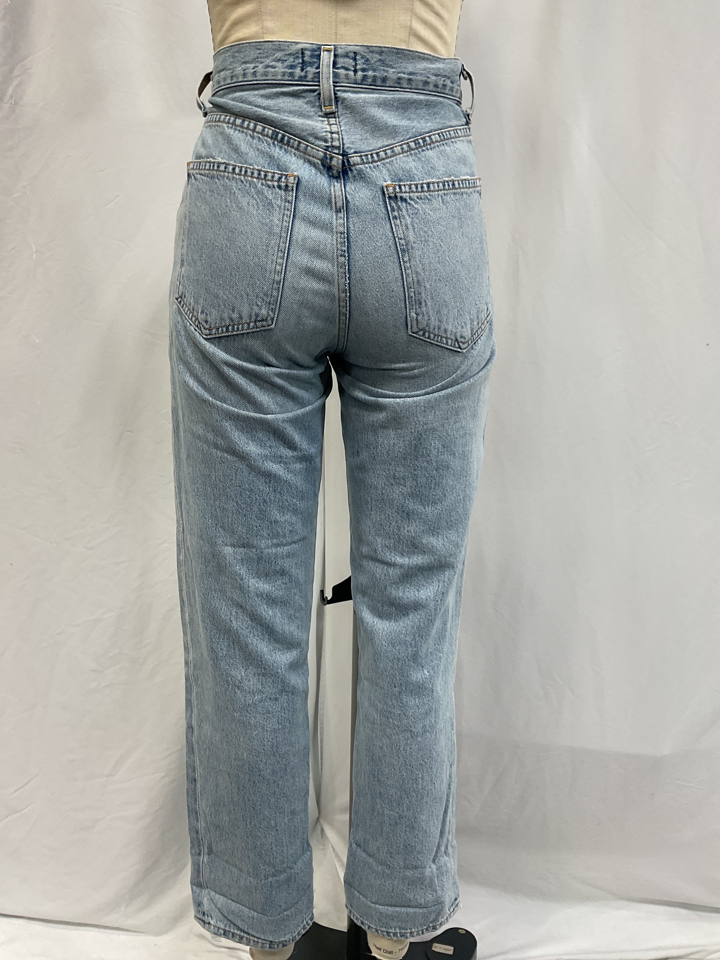 Blue Criss Cross Upsized Jeans - Image 3