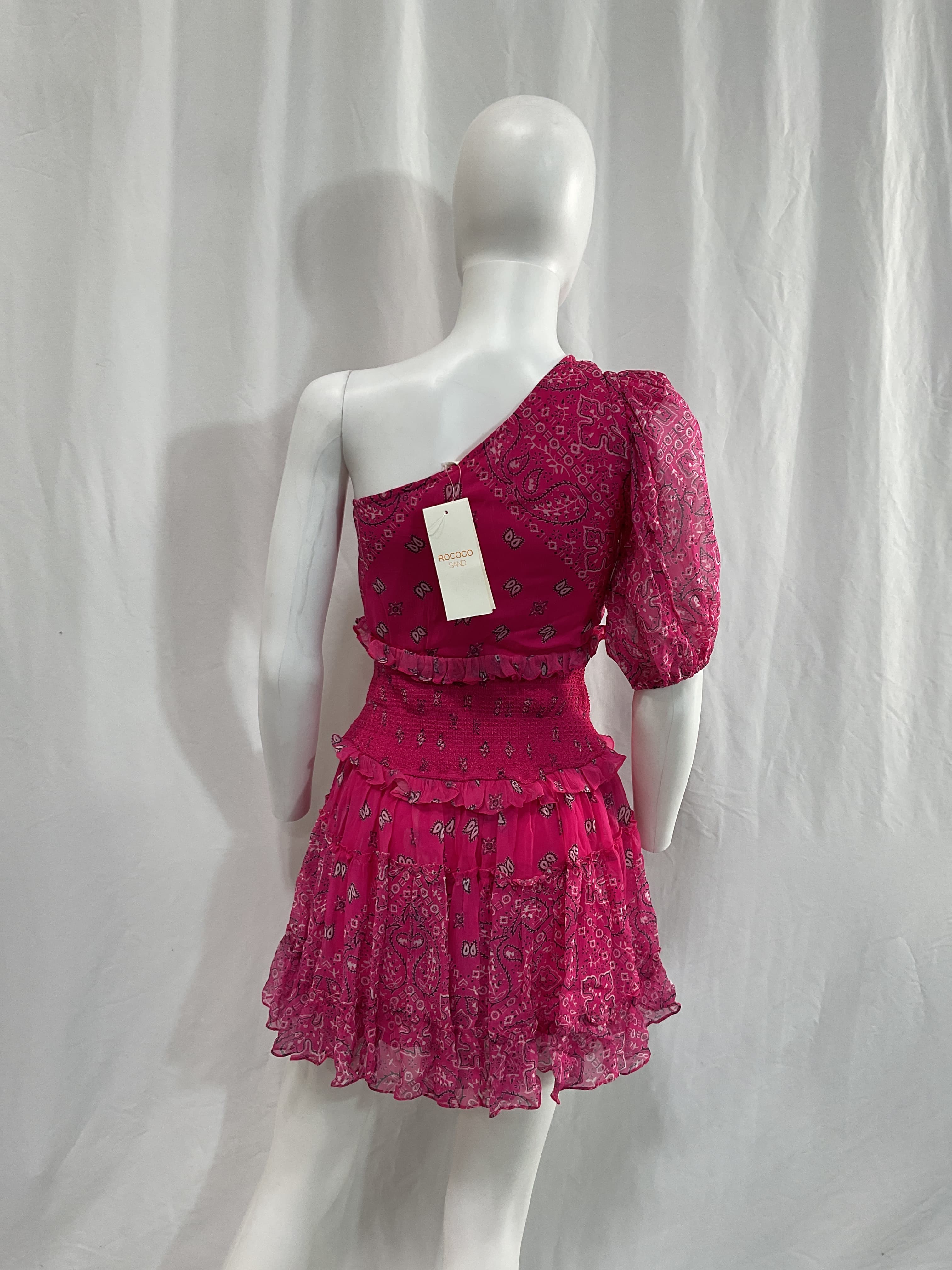 Romani Mini Dress In Pink - Image 4