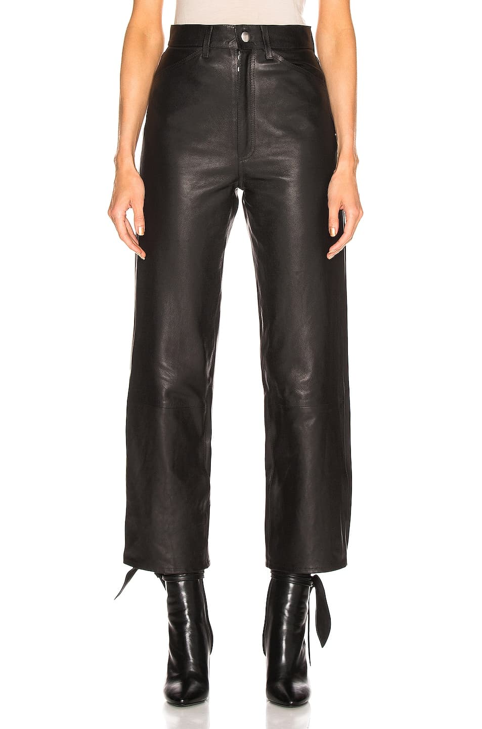 5 Pocket Straight Leg Pant In Black - Image 1