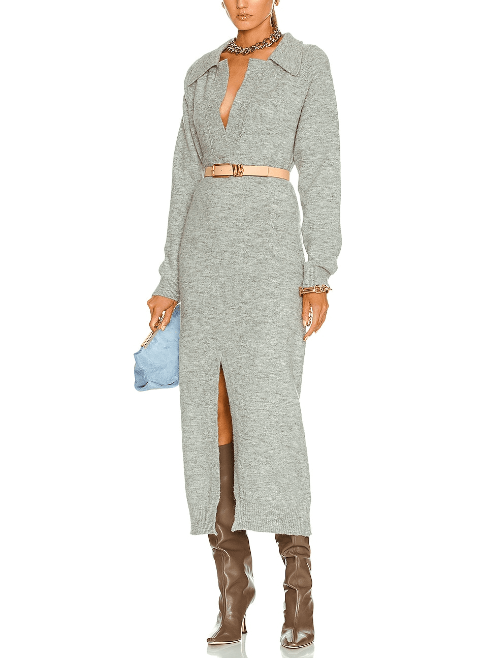 Flora Dress In Grey - Image 1