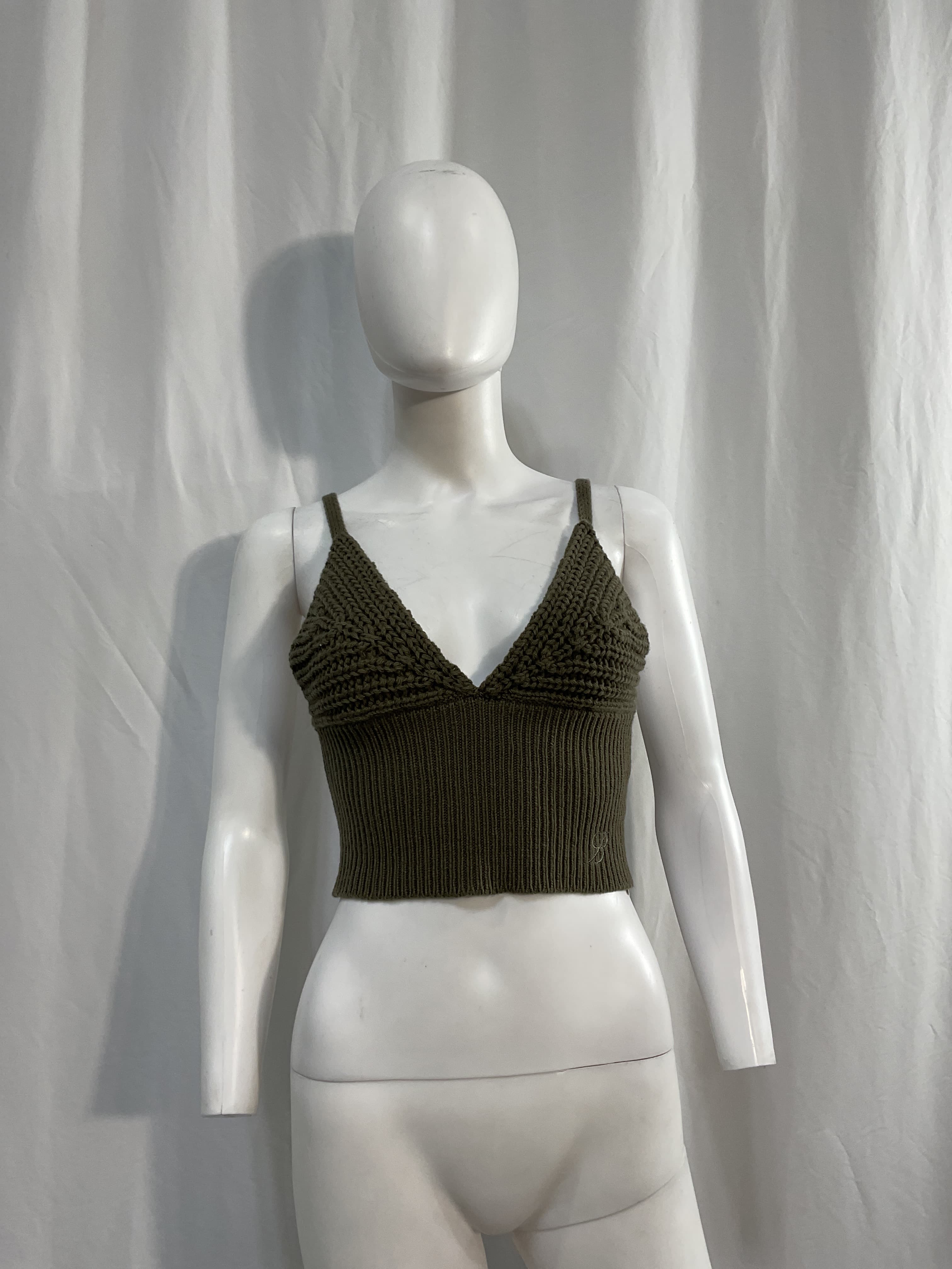 Knit Top In Dark Olive - Image 2