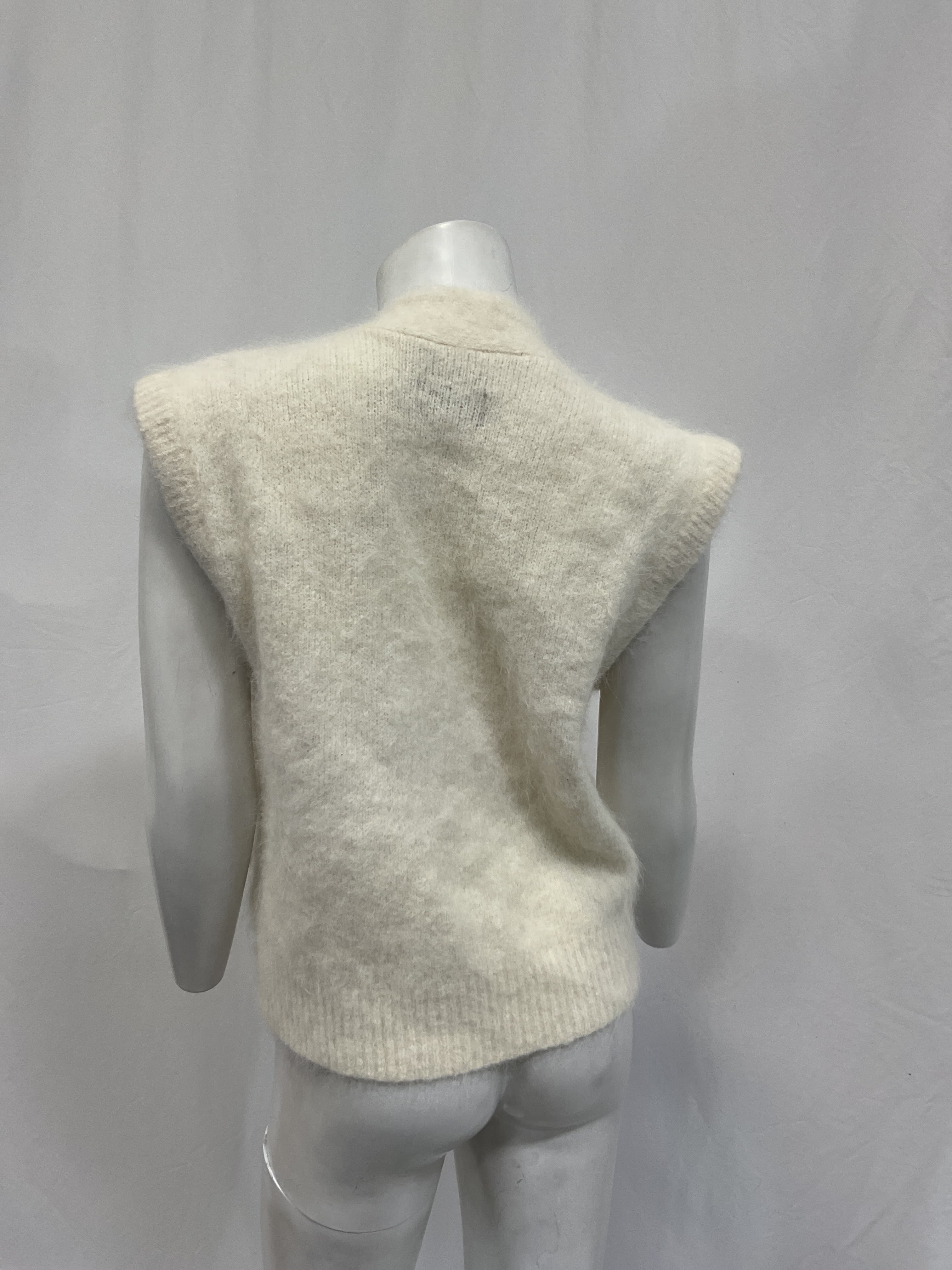 Maisie Sweater Vest In Cream - Image 2