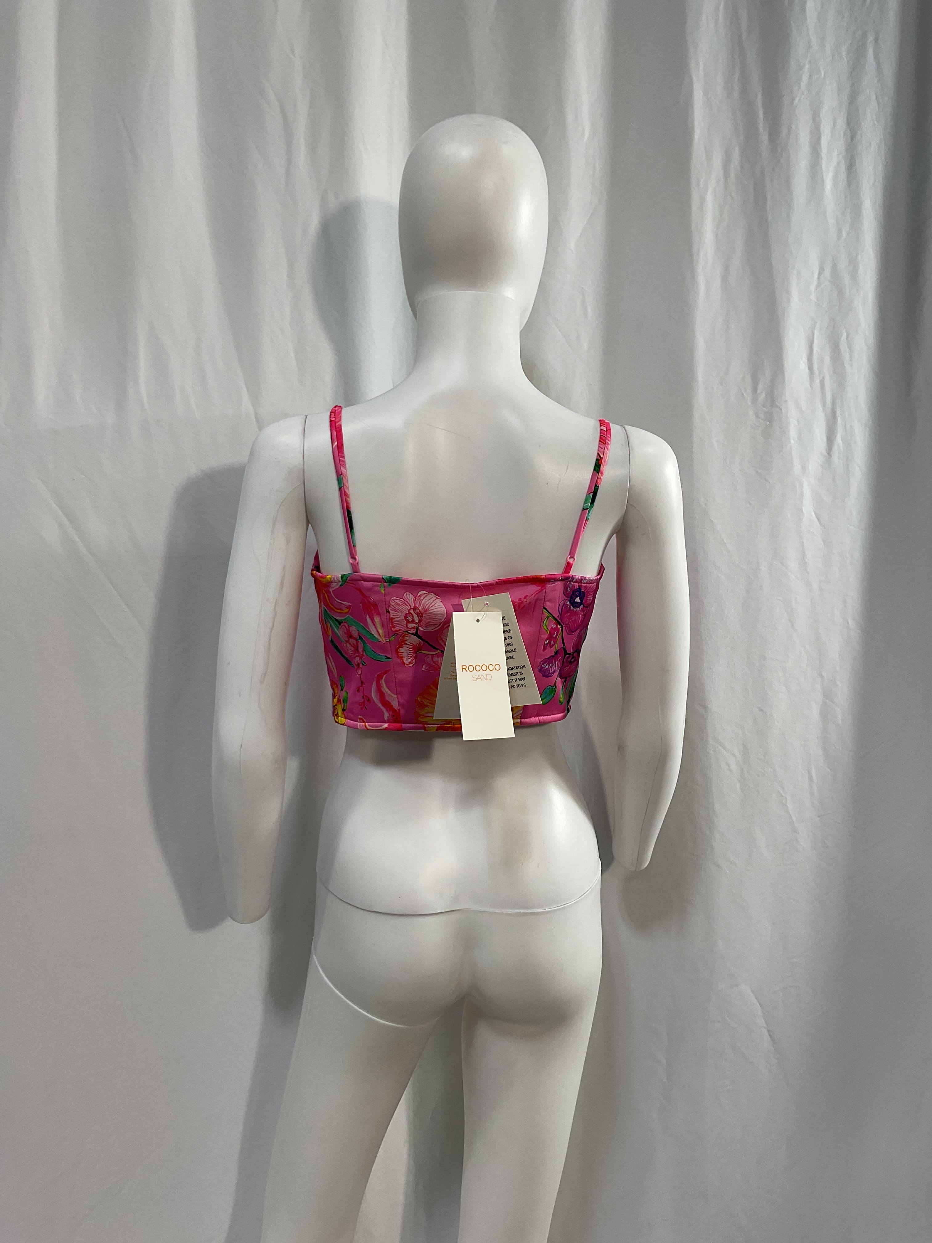 Megan Sleeveless Top In Pink Floral - Image 2
