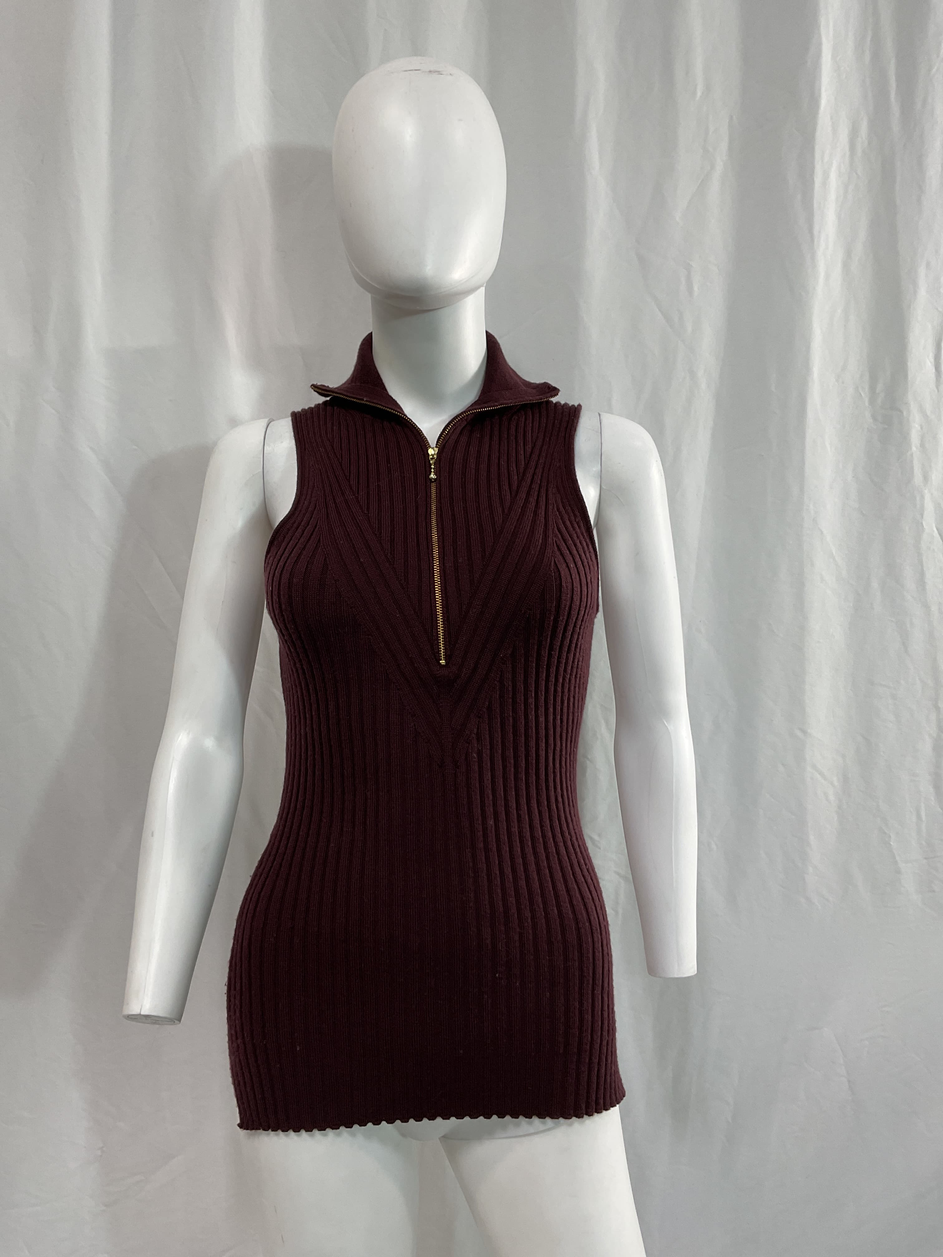 Merino Ribs Sweater In Marron - Image 2