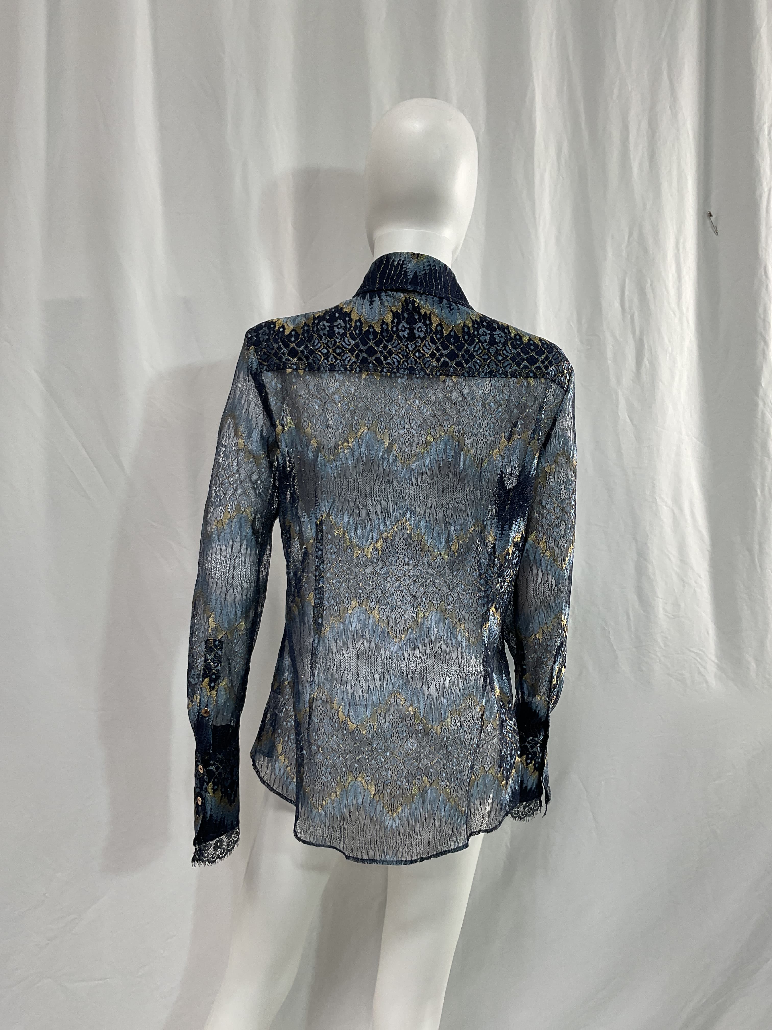 Nora Lurex Mesh Blouse - Image 2
