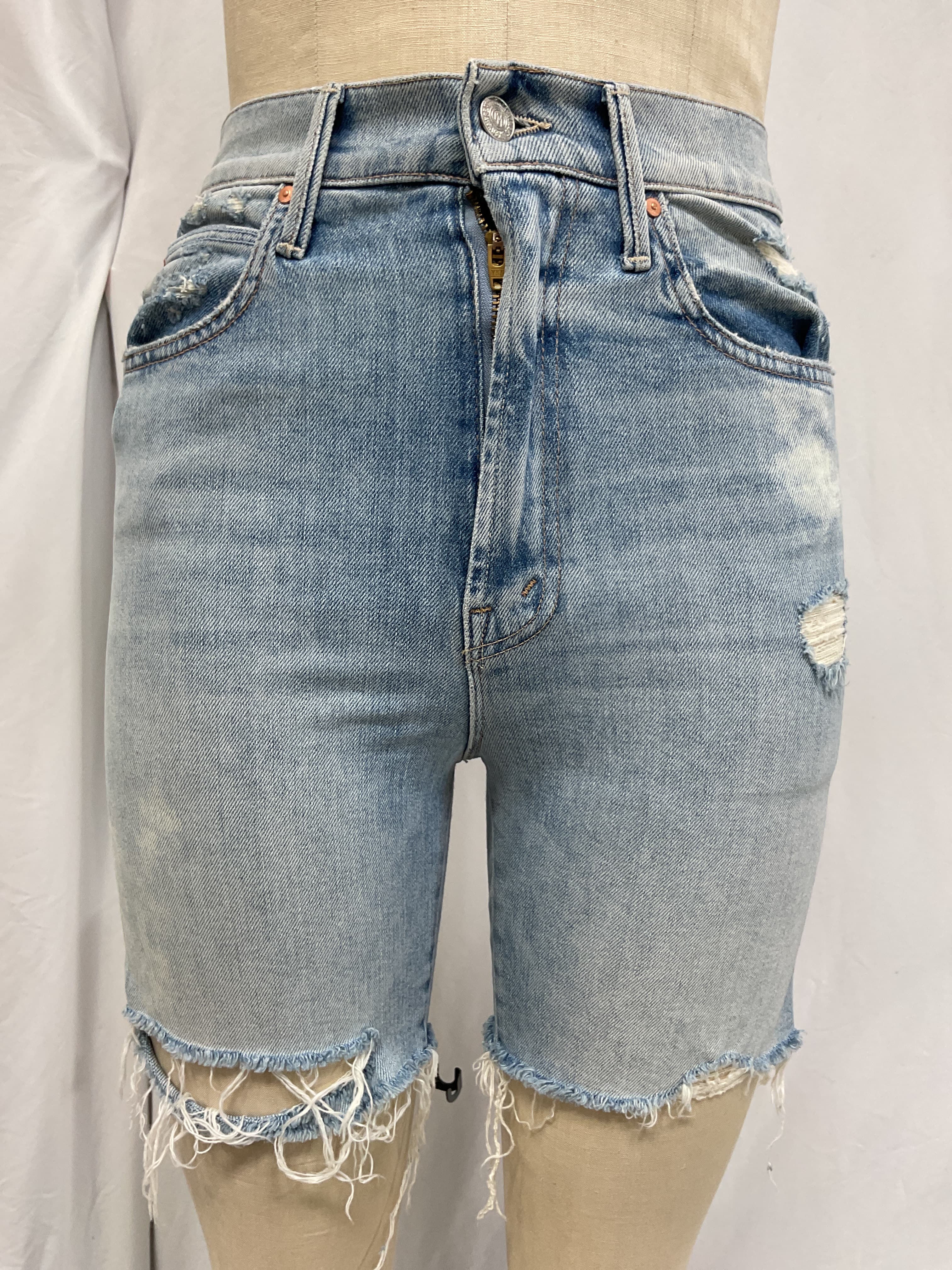 High Waisted Smokin' Short Fray In Resting Beach Face - Image 3