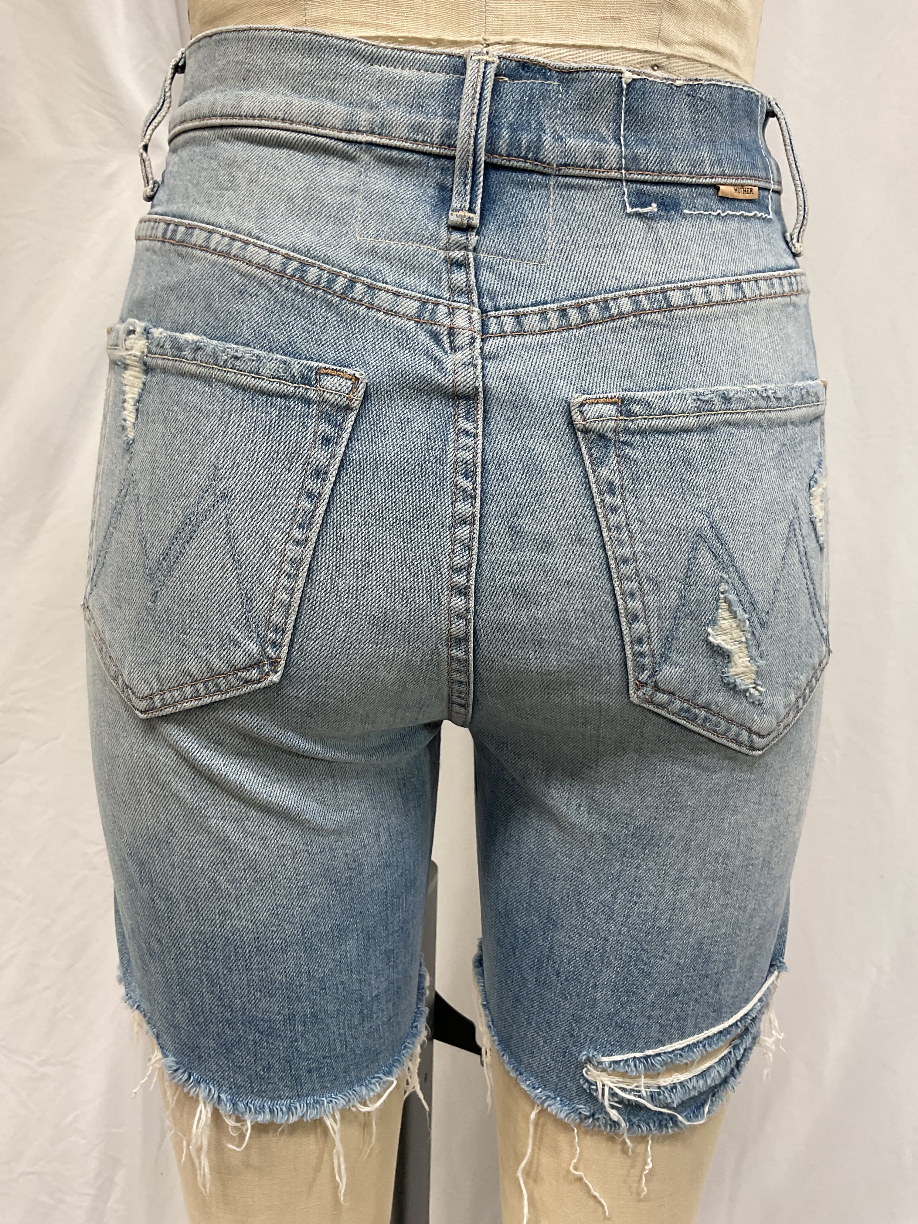 High Waisted Smokin' Short Fray In Resting Beach Face - Image 4