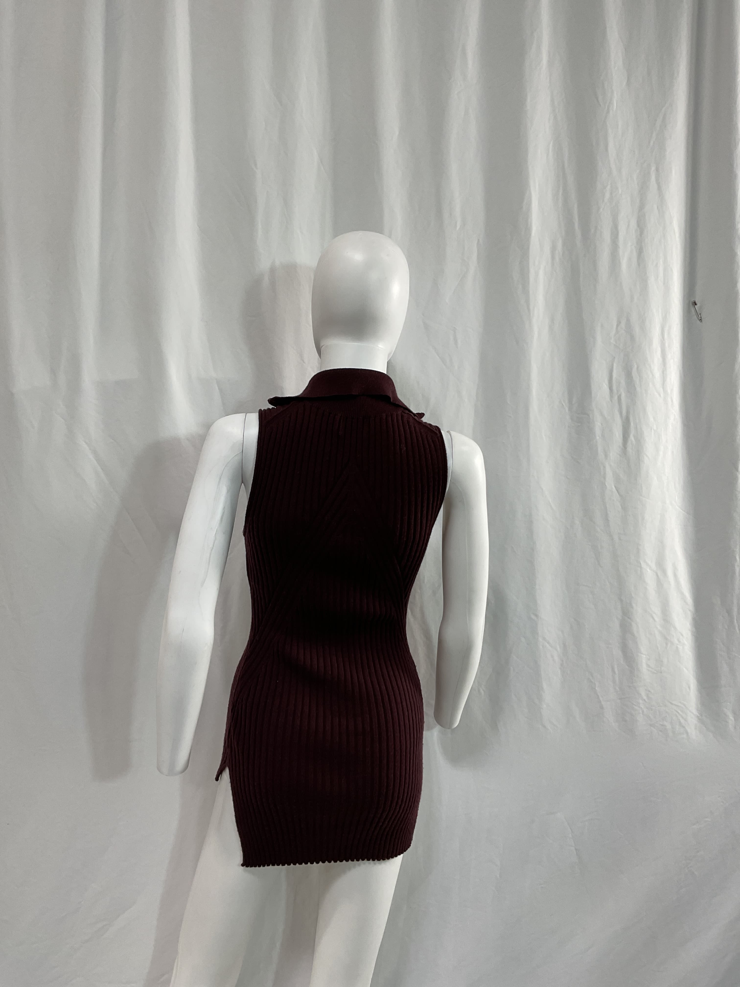 Merino Ribs Sweater In Marron - Image 3
