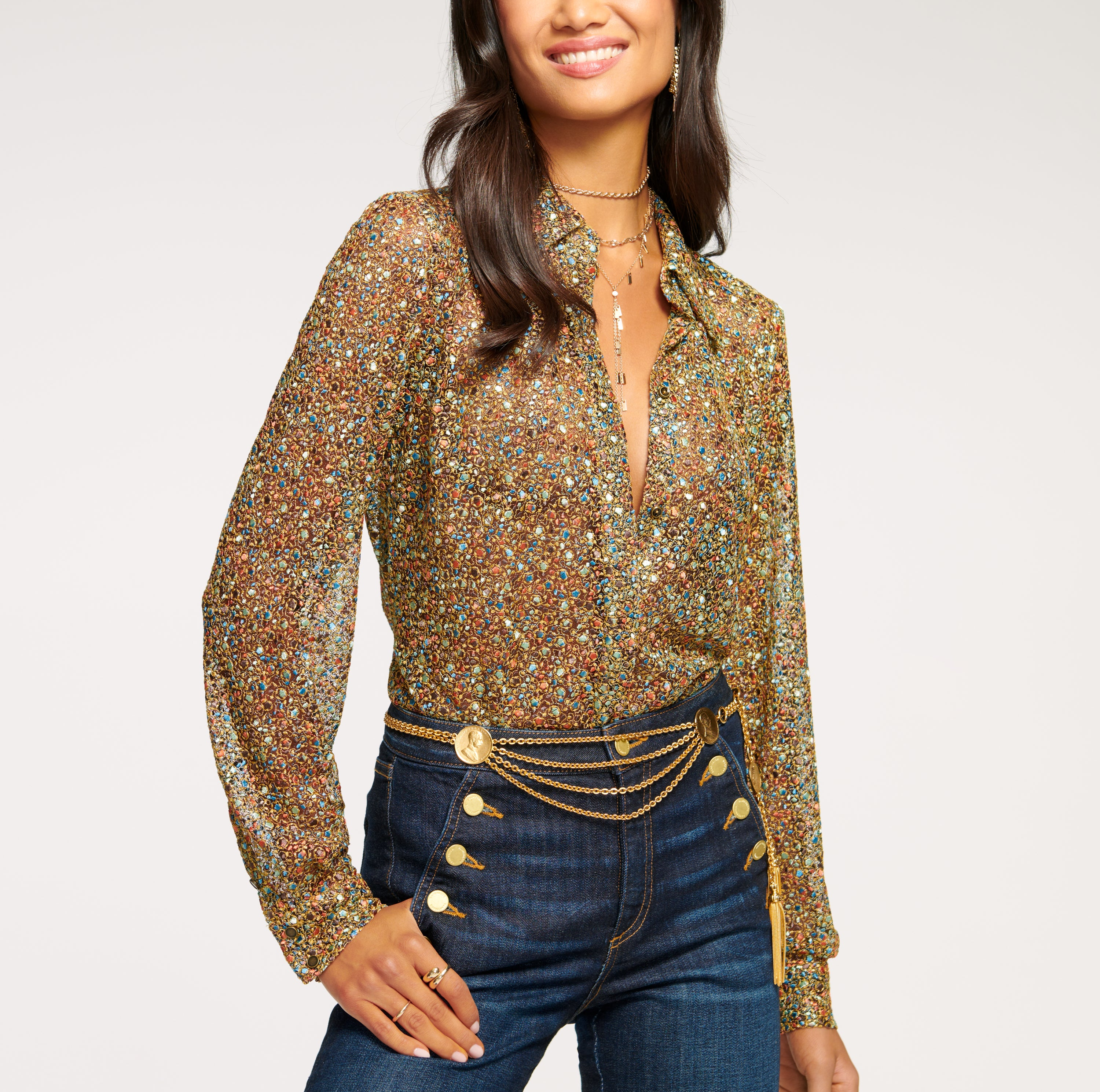 Tien Button Down Top - Image 1
