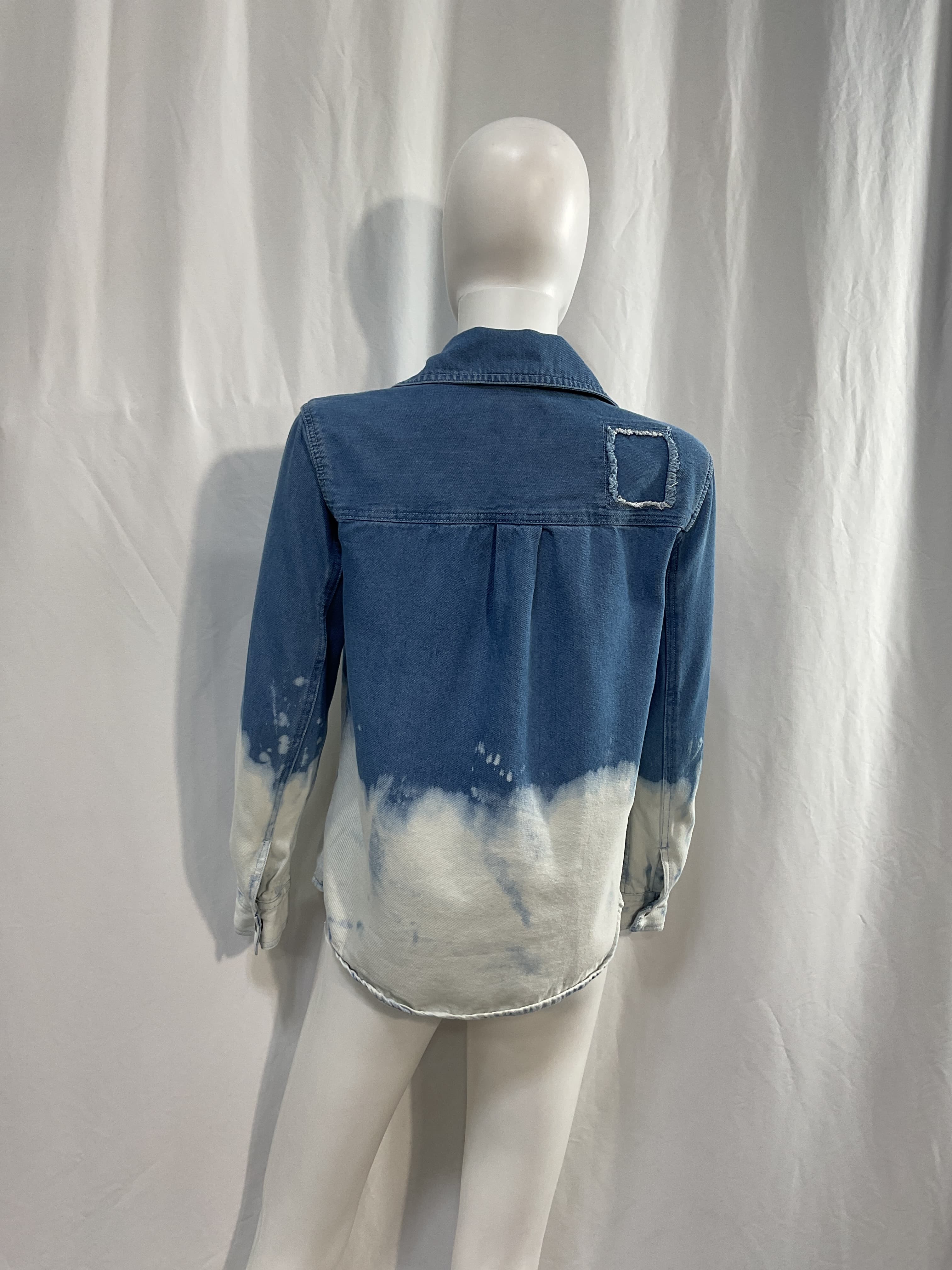 Turner Bleach Denim Button-Up Shirt - Image 2