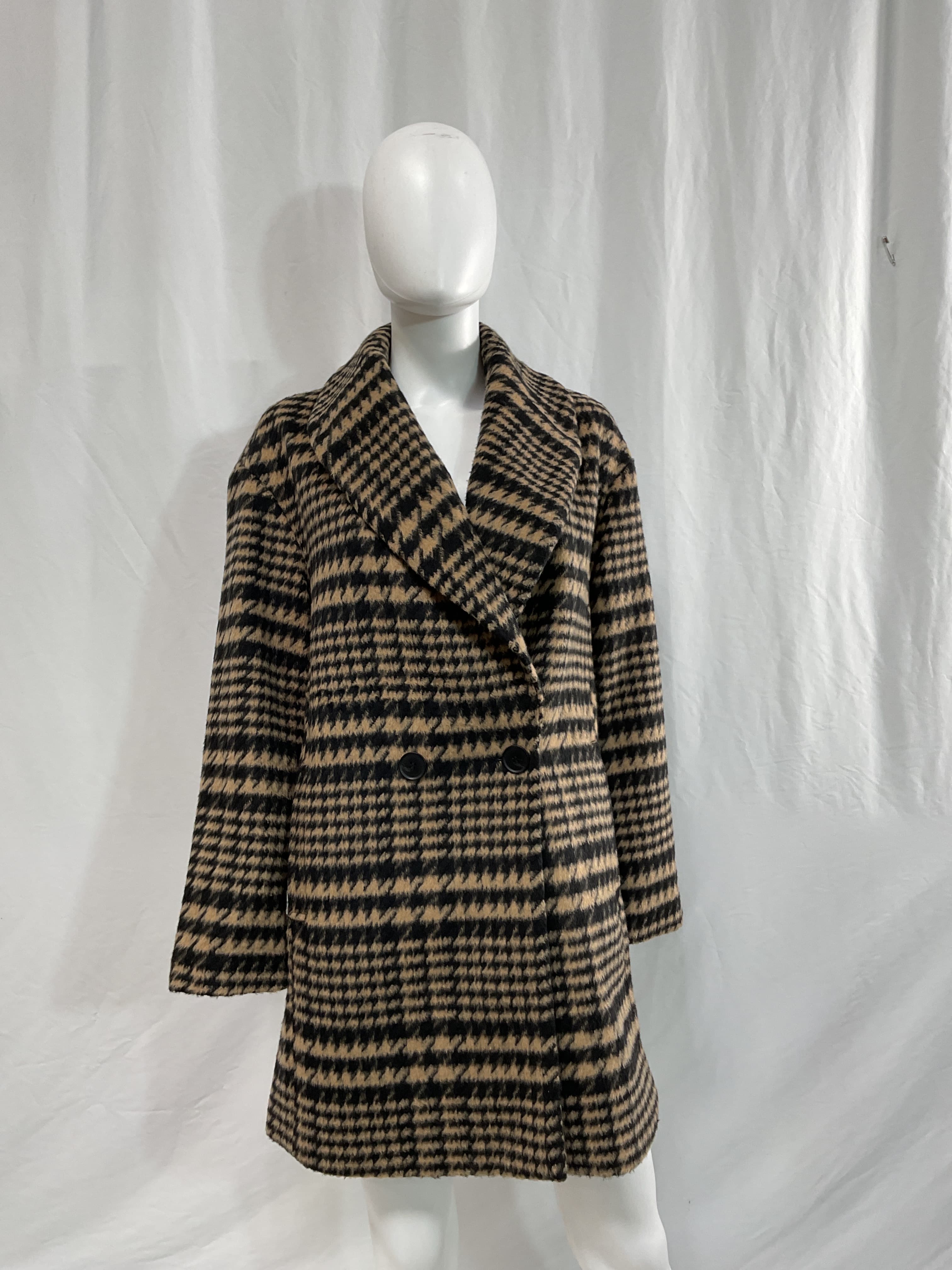 Plaid Shawl Collar Coat - Image 4