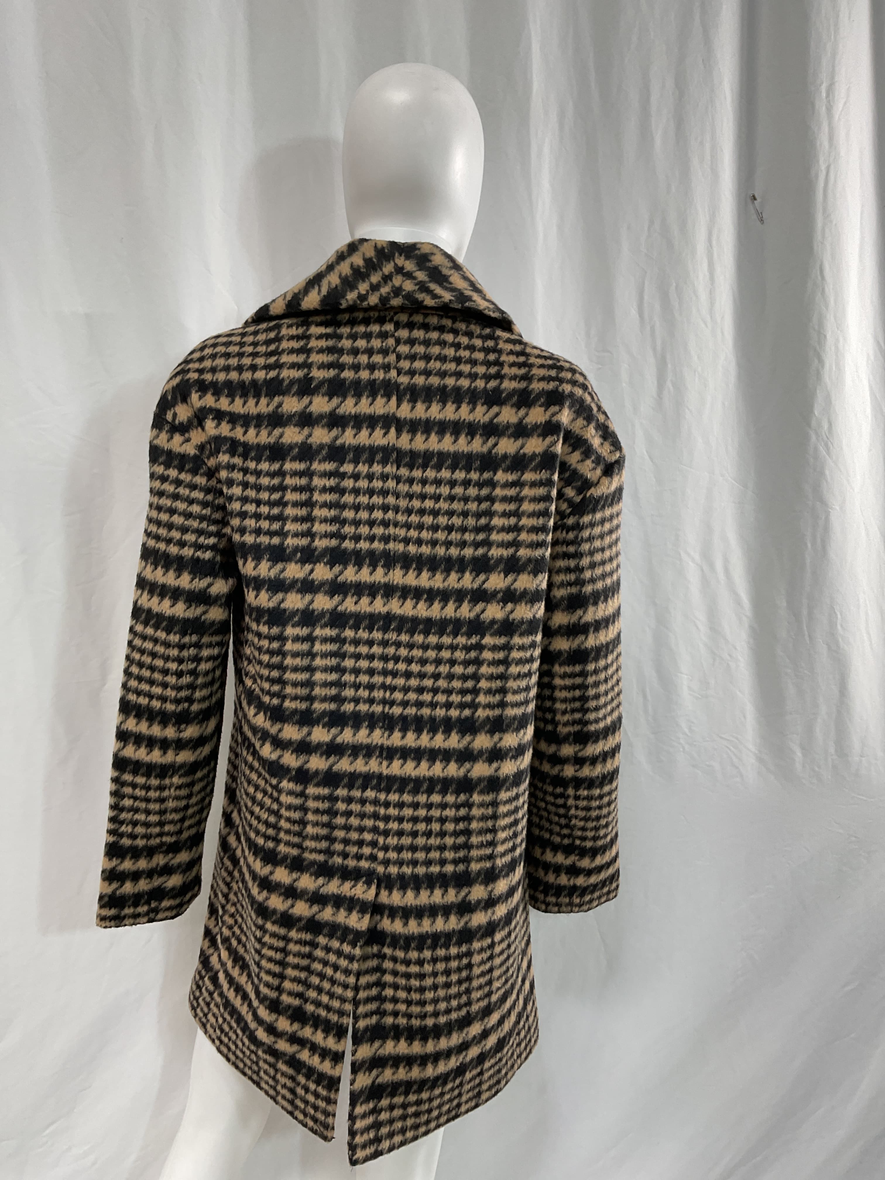 Plaid Shawl Collar Coat - Image 2