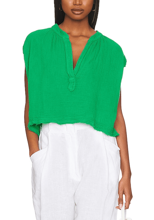 Idyllwild Top In Emerald - Image 1