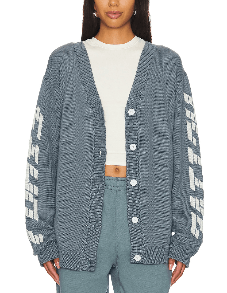Graphic Cardigan - Image 1