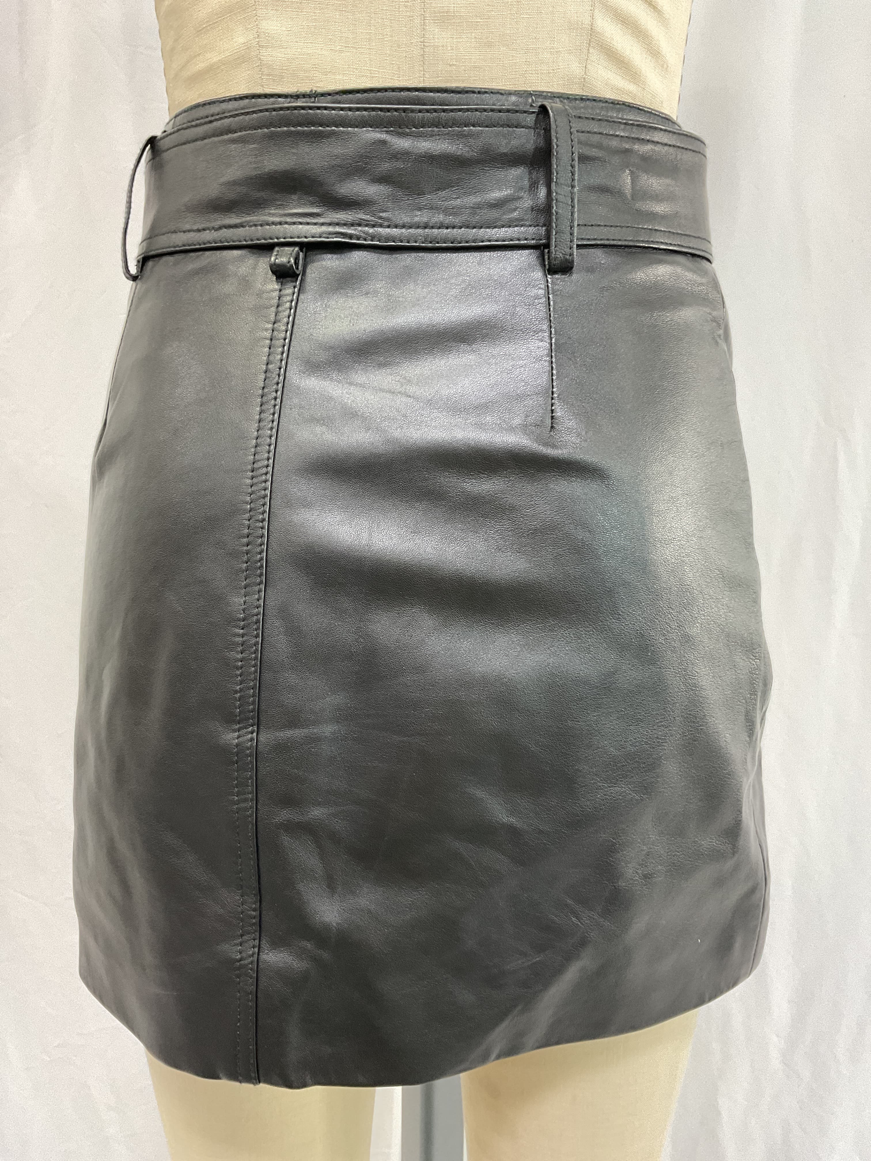 Sawyer Leather Moto Skirt - Image 4