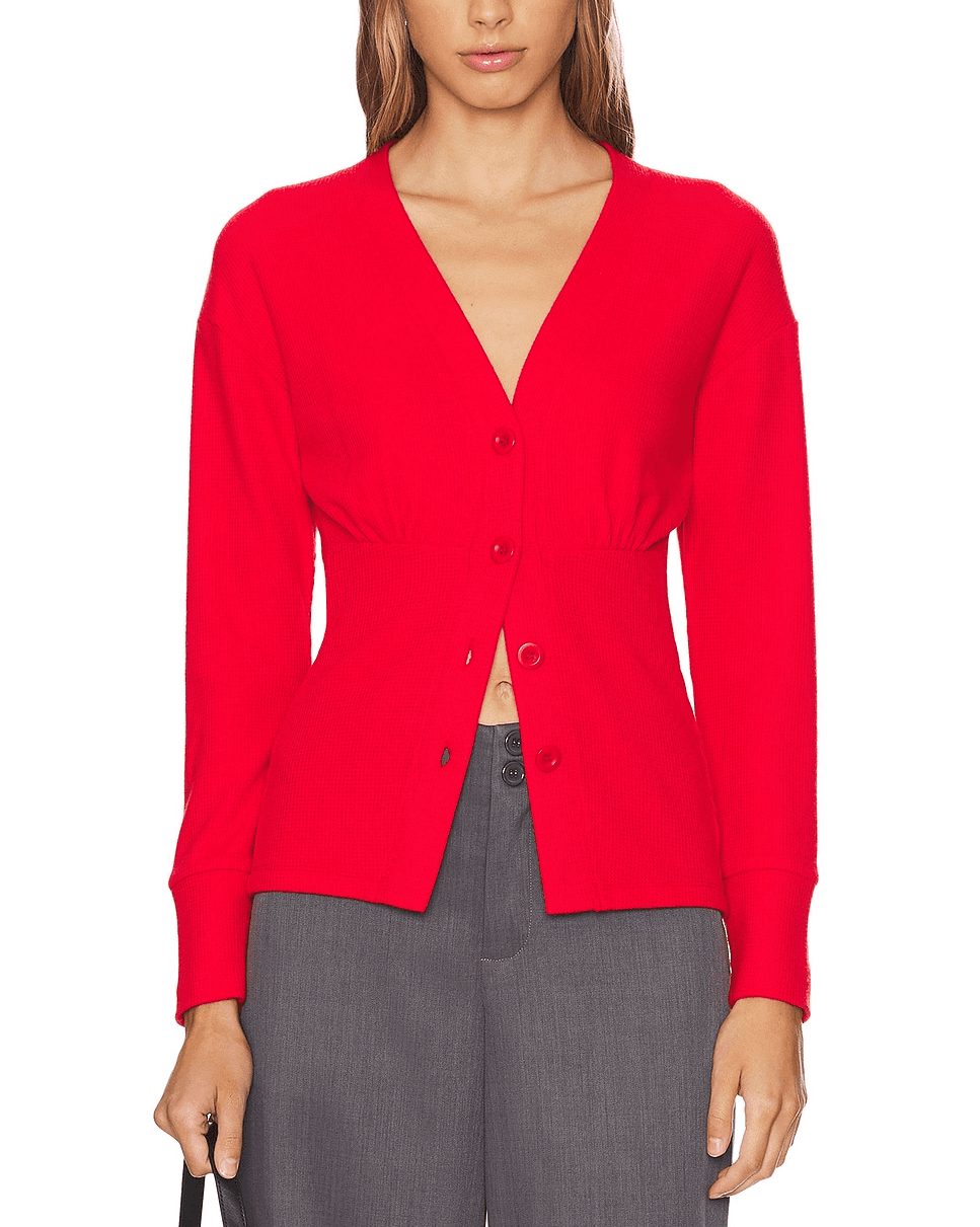 Noel Waffle Cardigan - Image 1