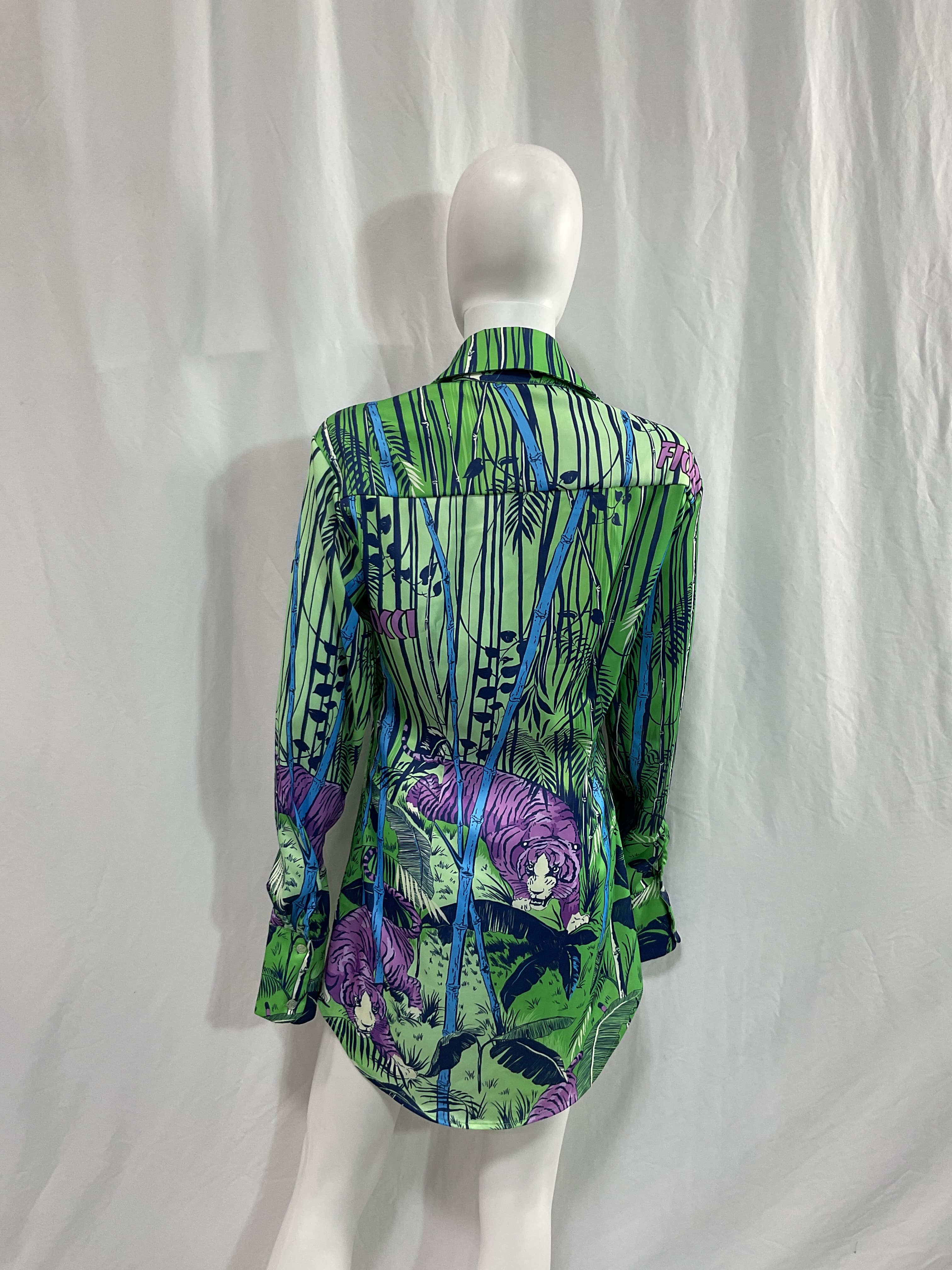 Tiger Print Shirt Dress - Image 3