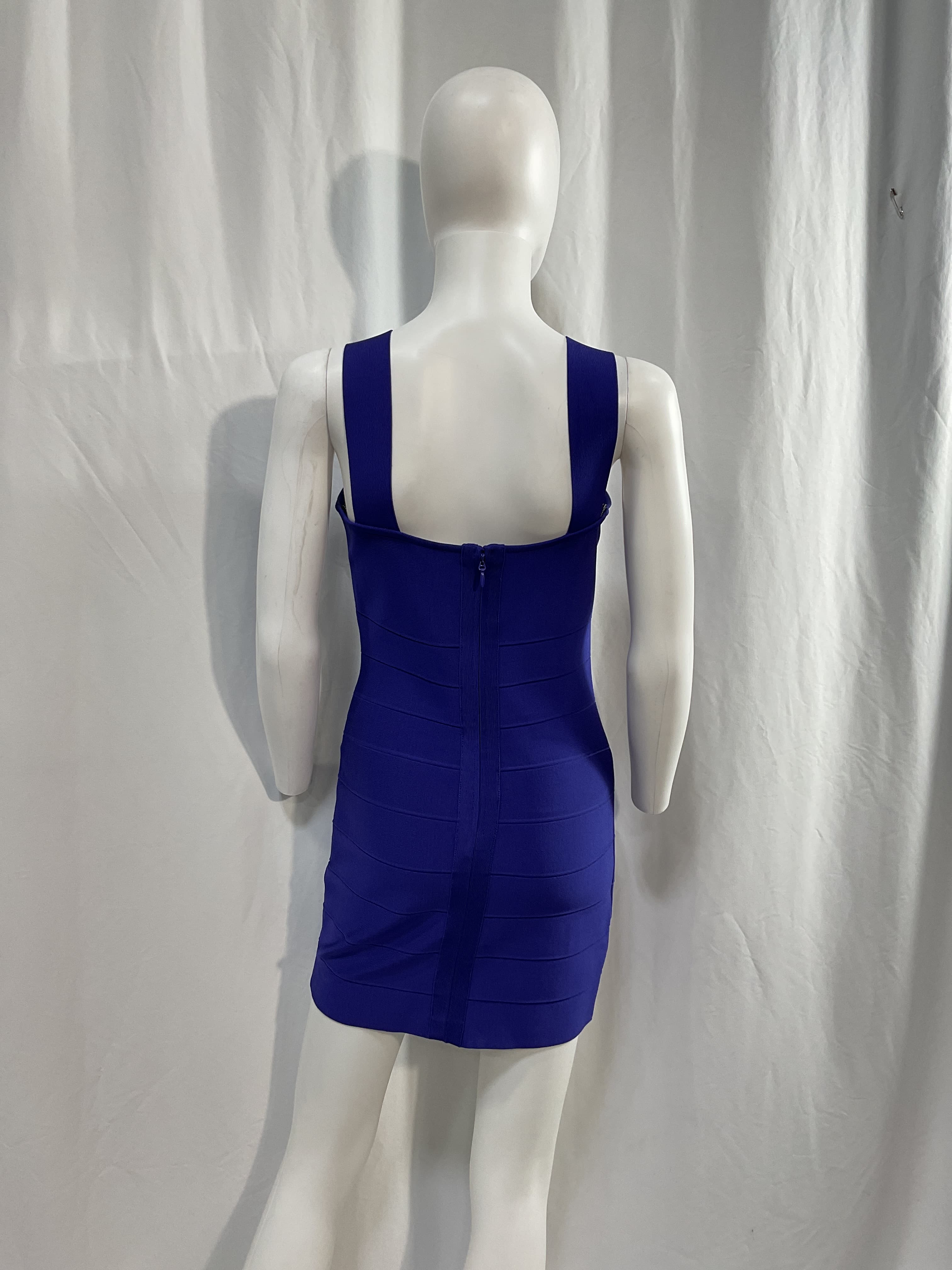 Icon Strappy Sweetheart Mini Dress In Iris - Image 3