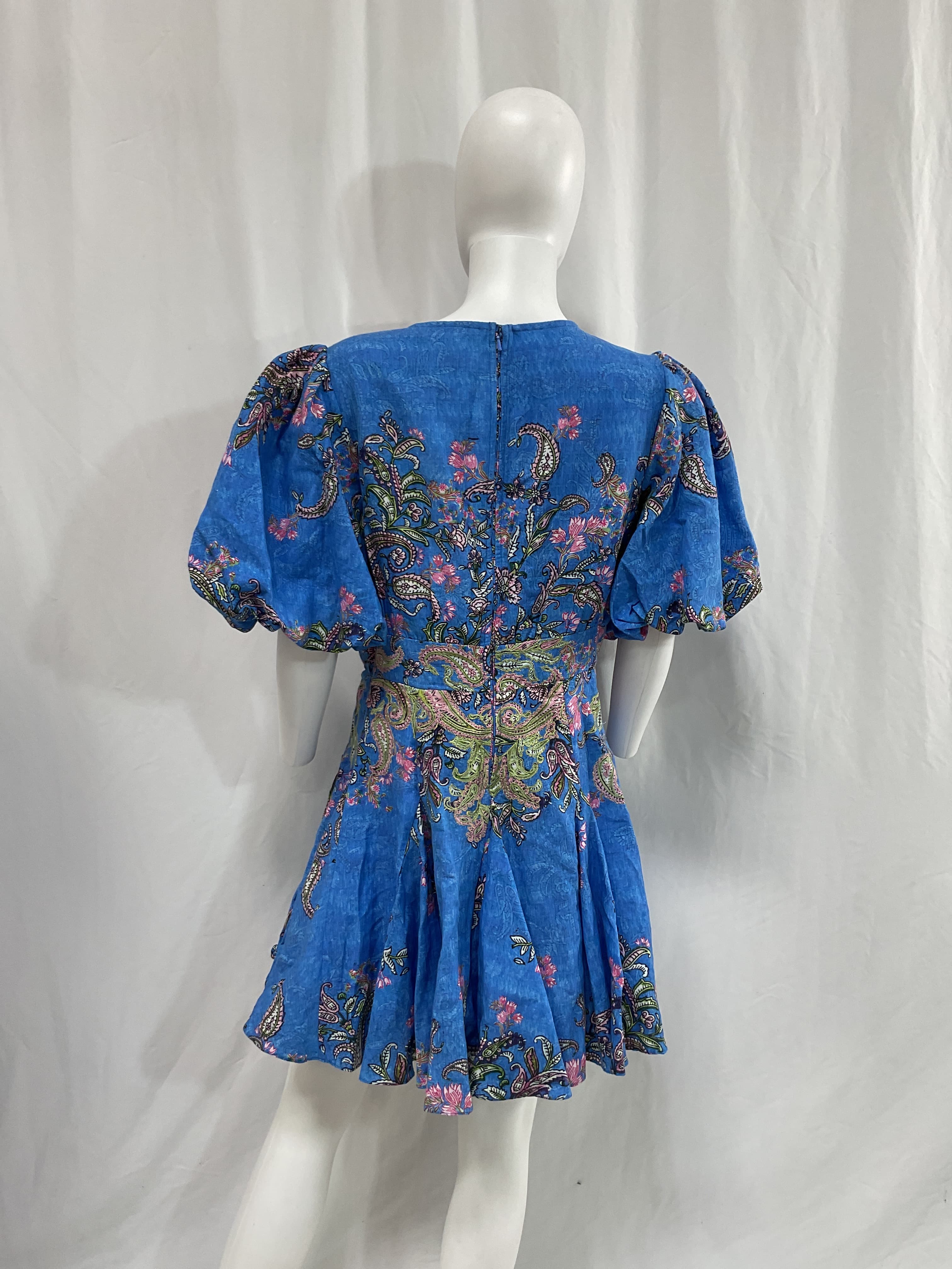 Short Dress In Cobalt Blue - Image 4