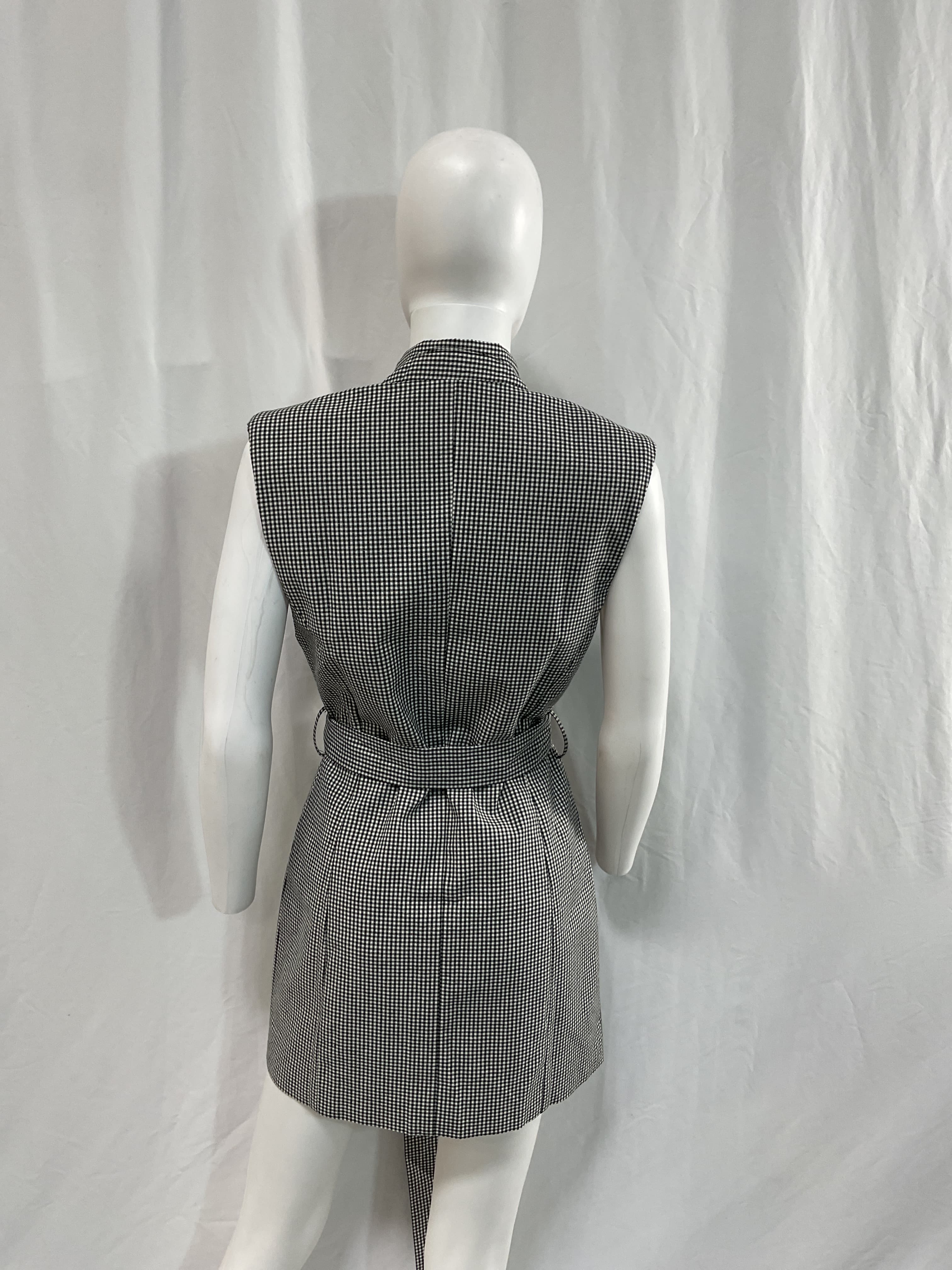 Brooklyn Mini Blazer Dress In Black & White - Image 2