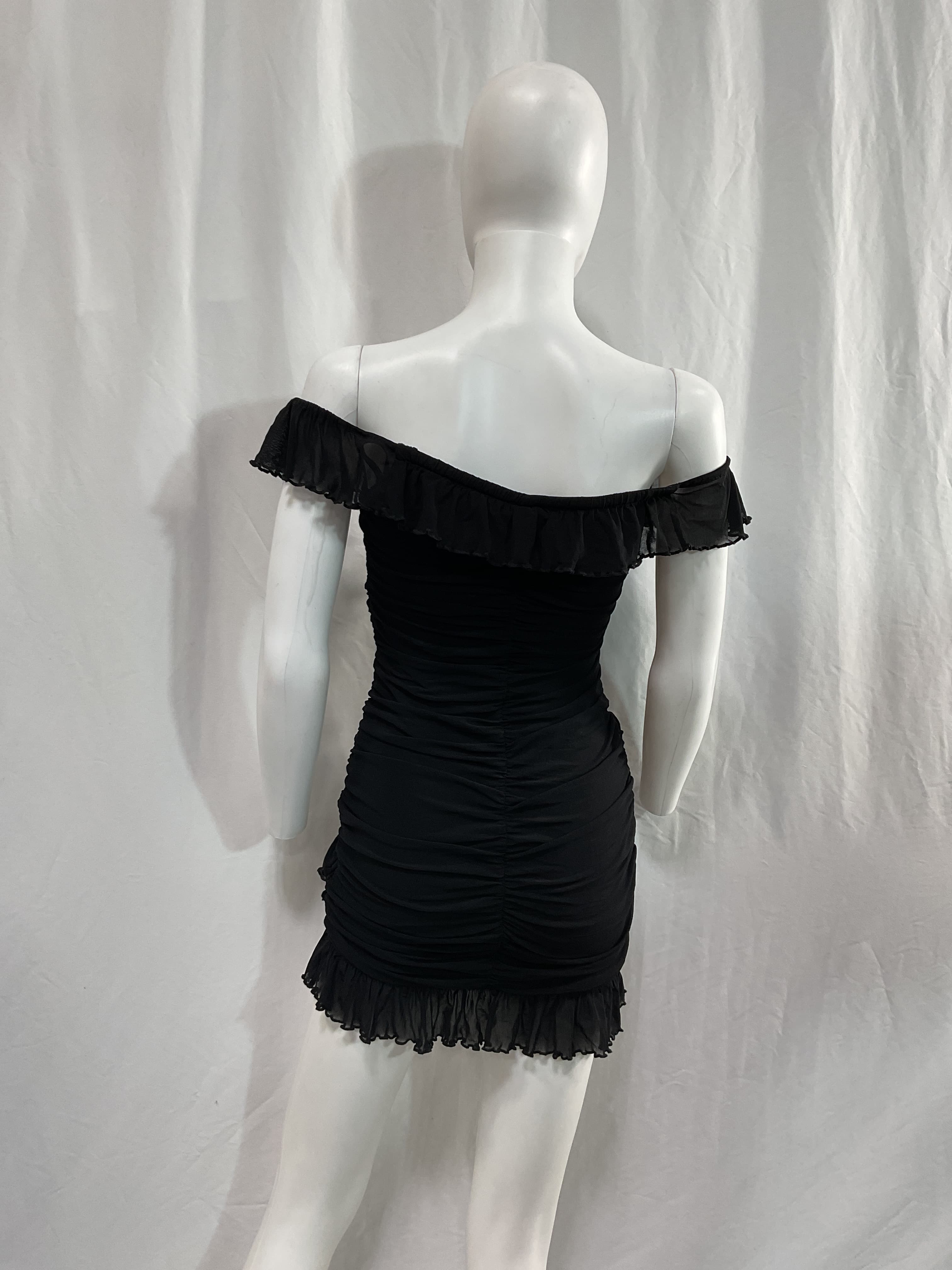 Bandit Mini Dress In Black - Image 2