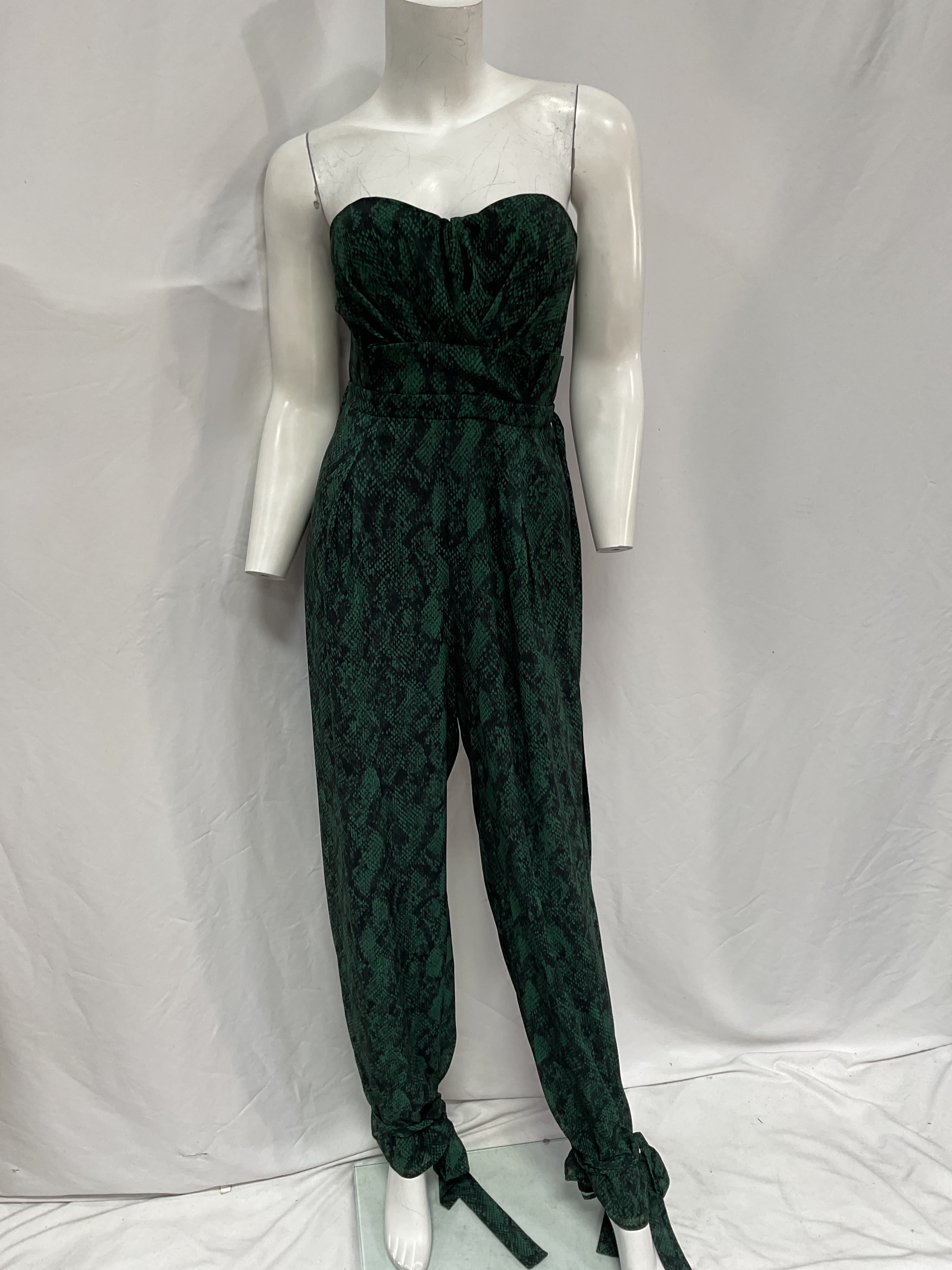Michael Costello X Revolve Gwendolyn Jumpsuit In Green Snake - Image 2