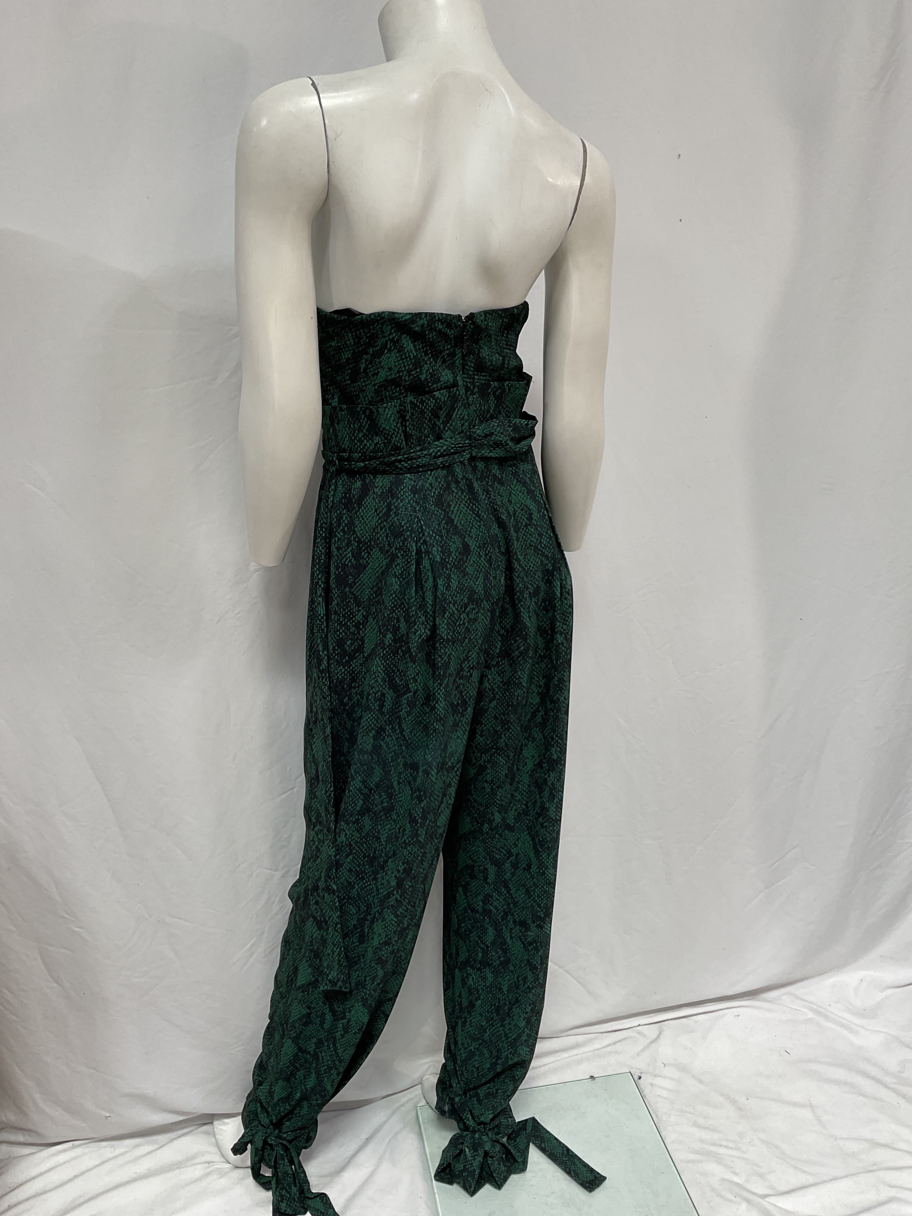 Michael Costello X Revolve Gwendolyn Jumpsuit In Green Snake - Image 3