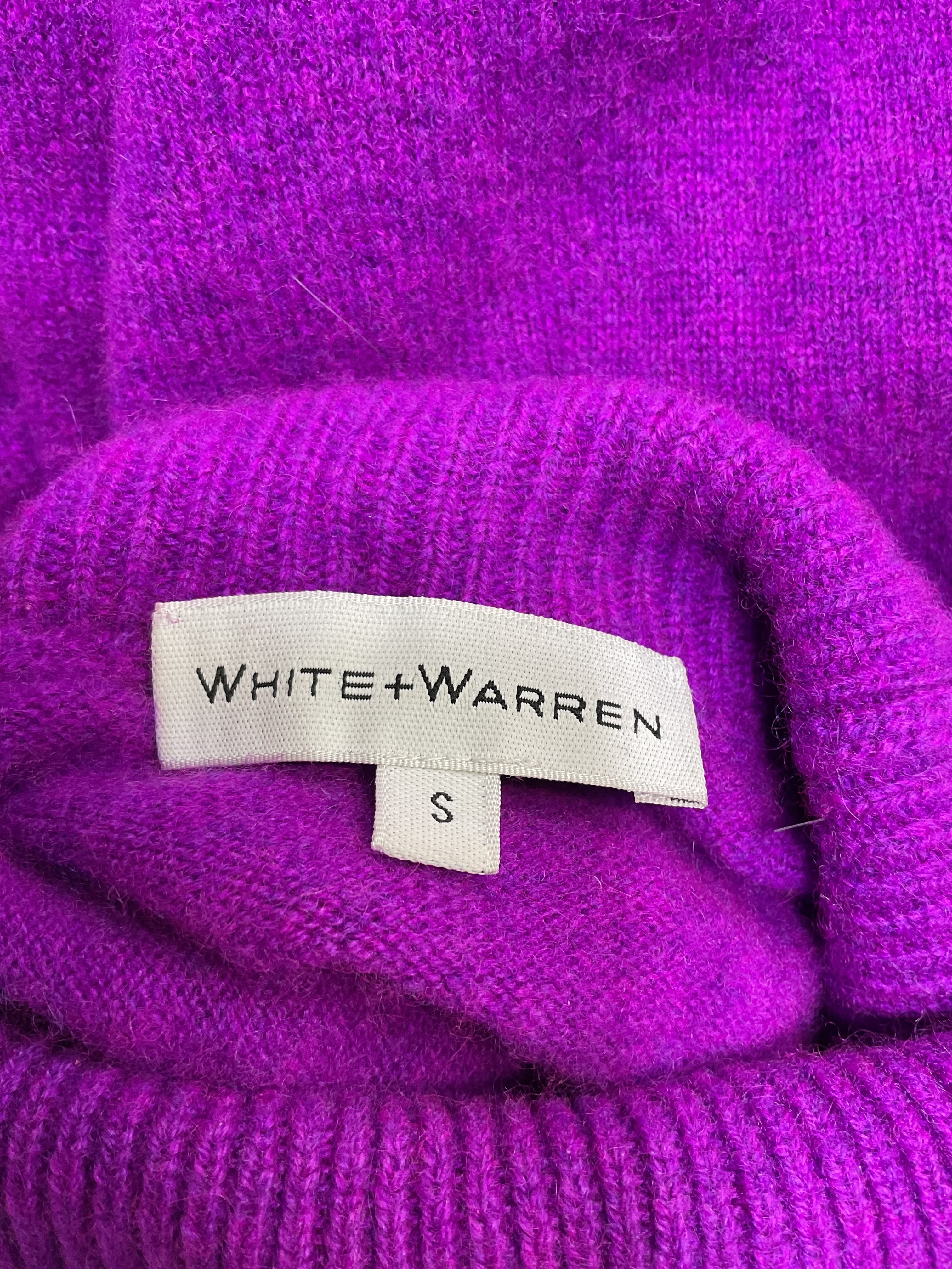 Cashmere Essential Turtleneck In Wild Purple - Image 3