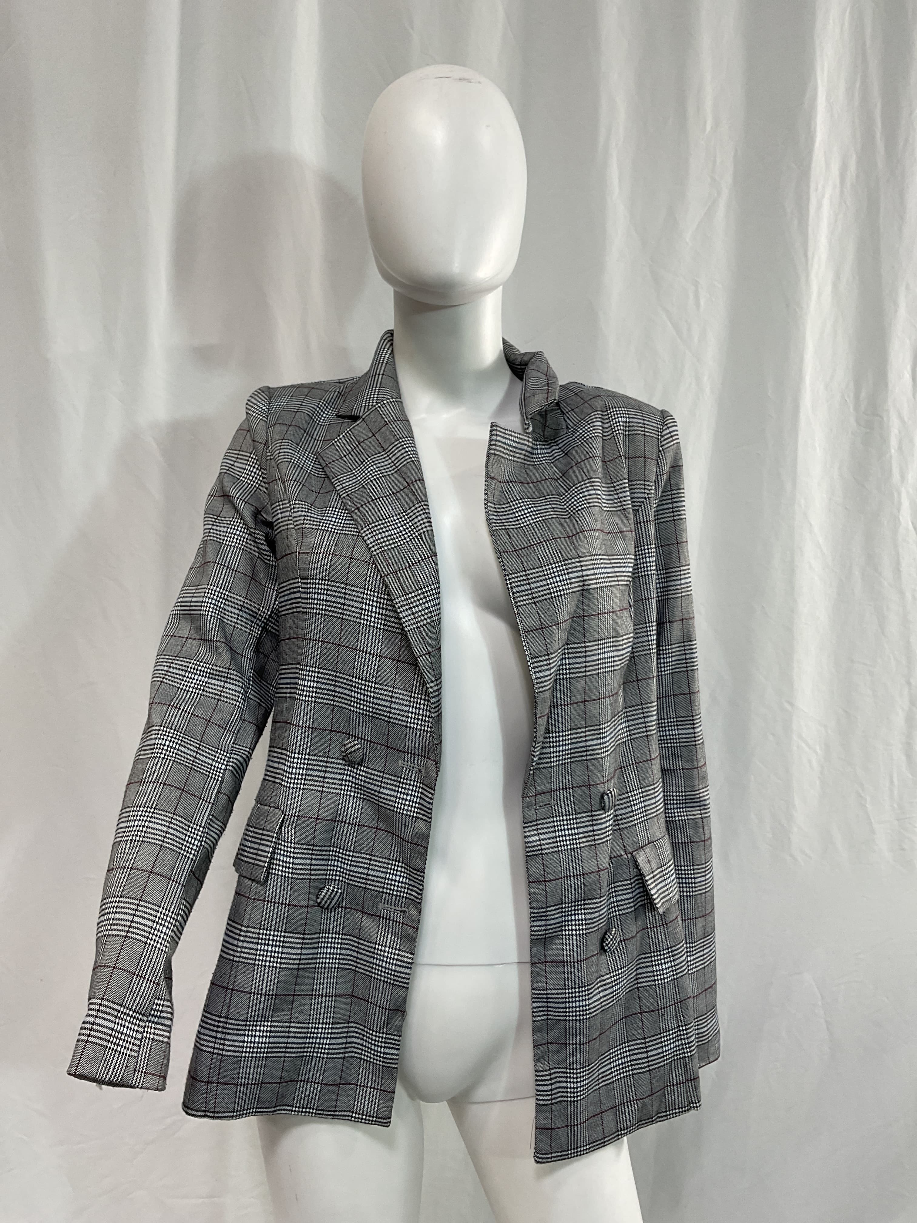 Rhea Blazer In Pewter - Image 4