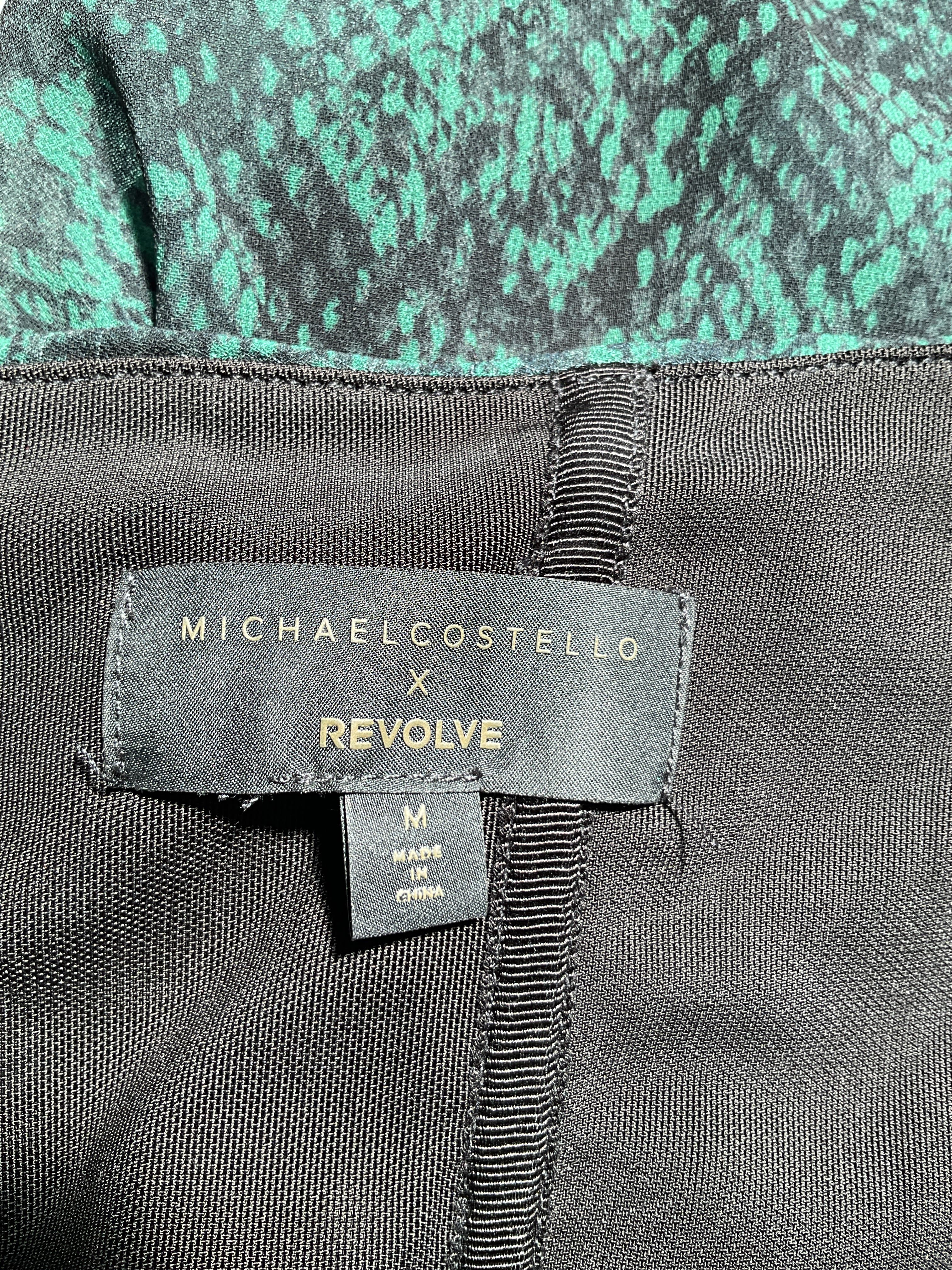 Michael Costello X Revolve Gwendolyn Jumpsuit In Green Snake - Image 4