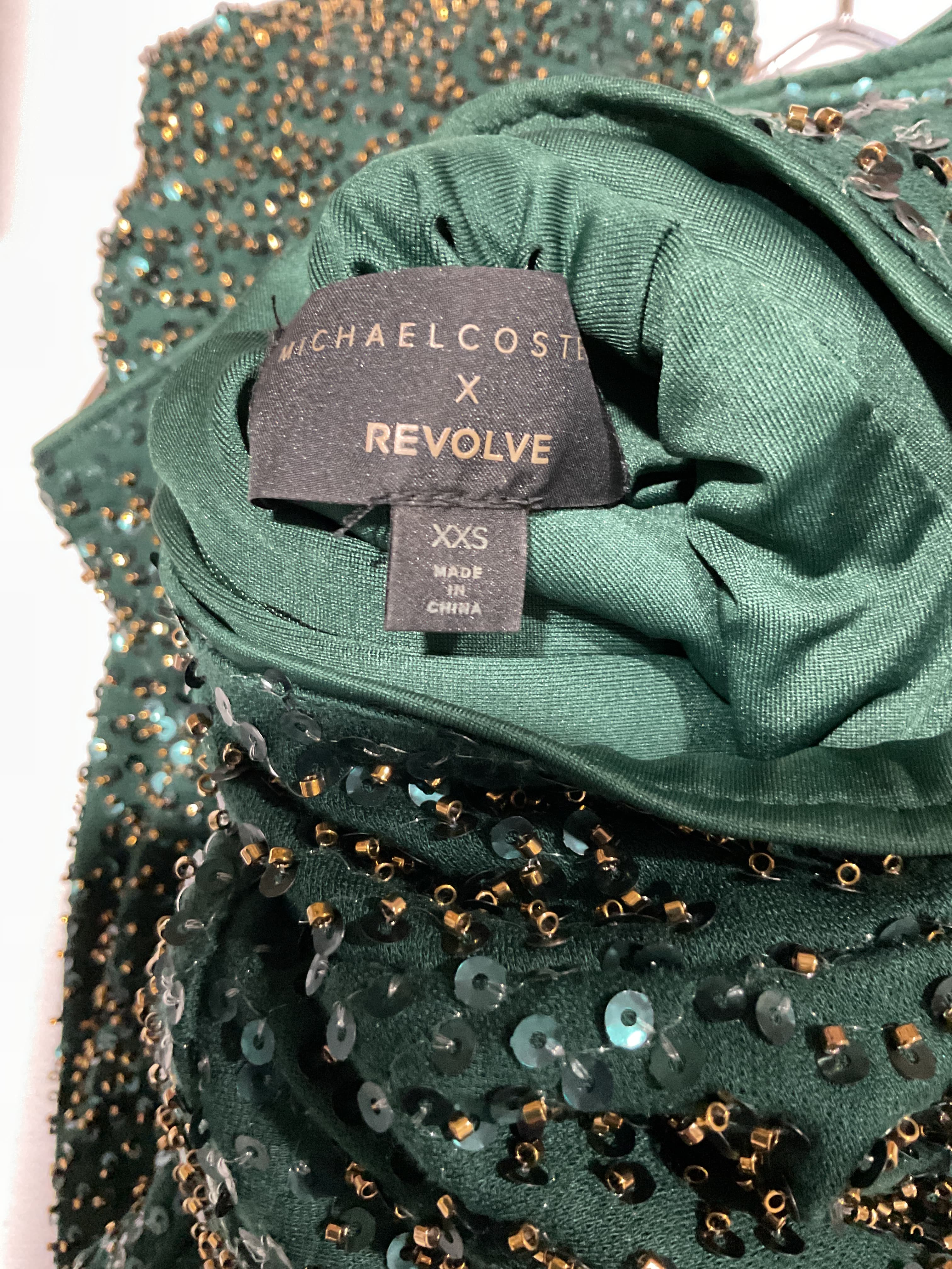 Michael Costello X Revolve Mr. Gibson Mini Dress In Hunter Green - Image 4