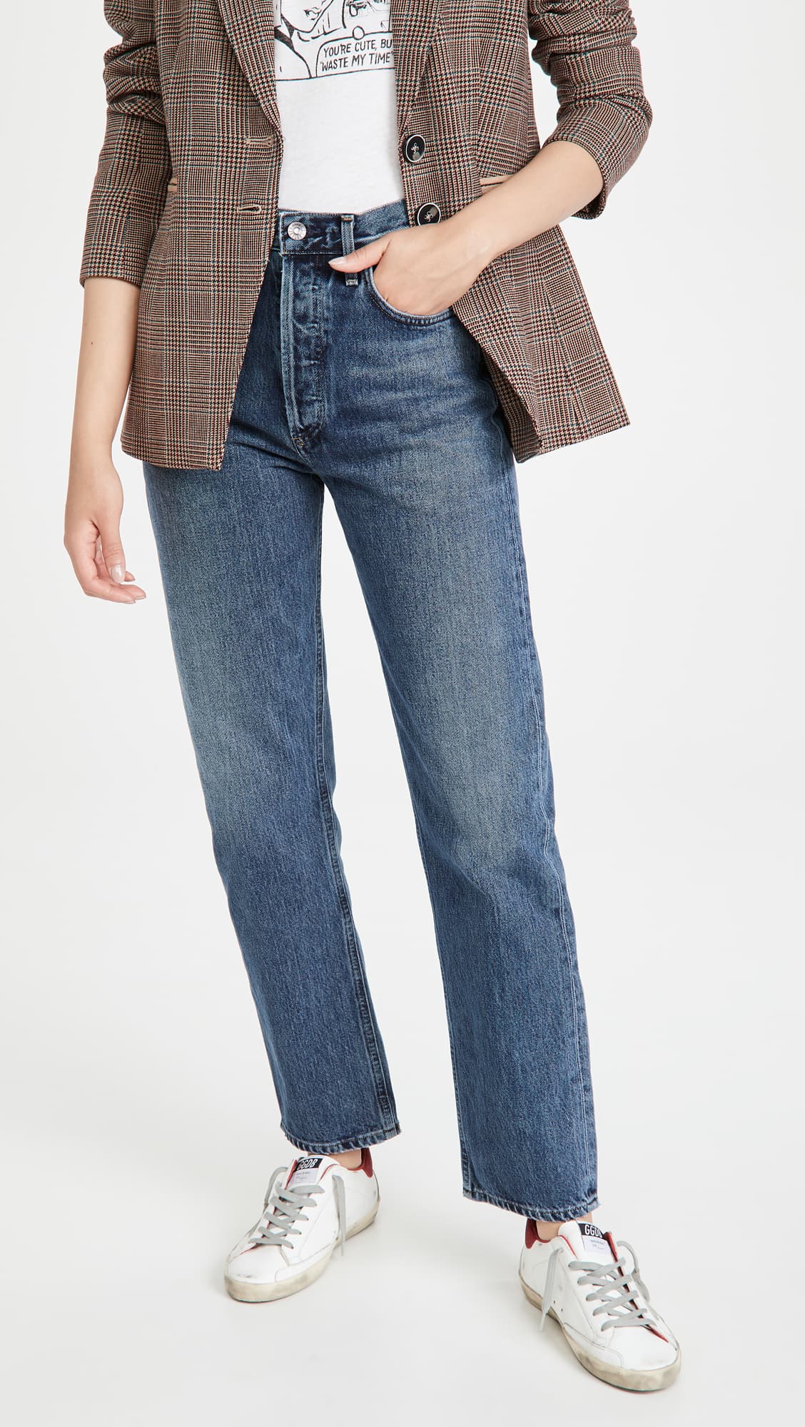 The 90's Pinch Waist Jeans - Image 1