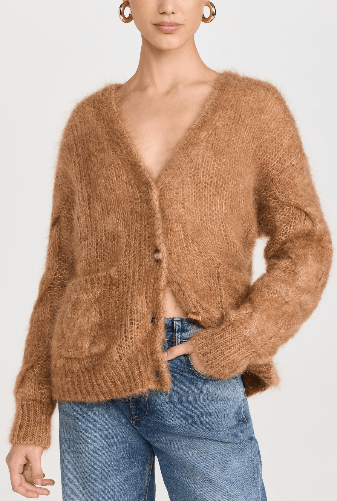 Padma Mohair Cable Cardigan - Image 1
