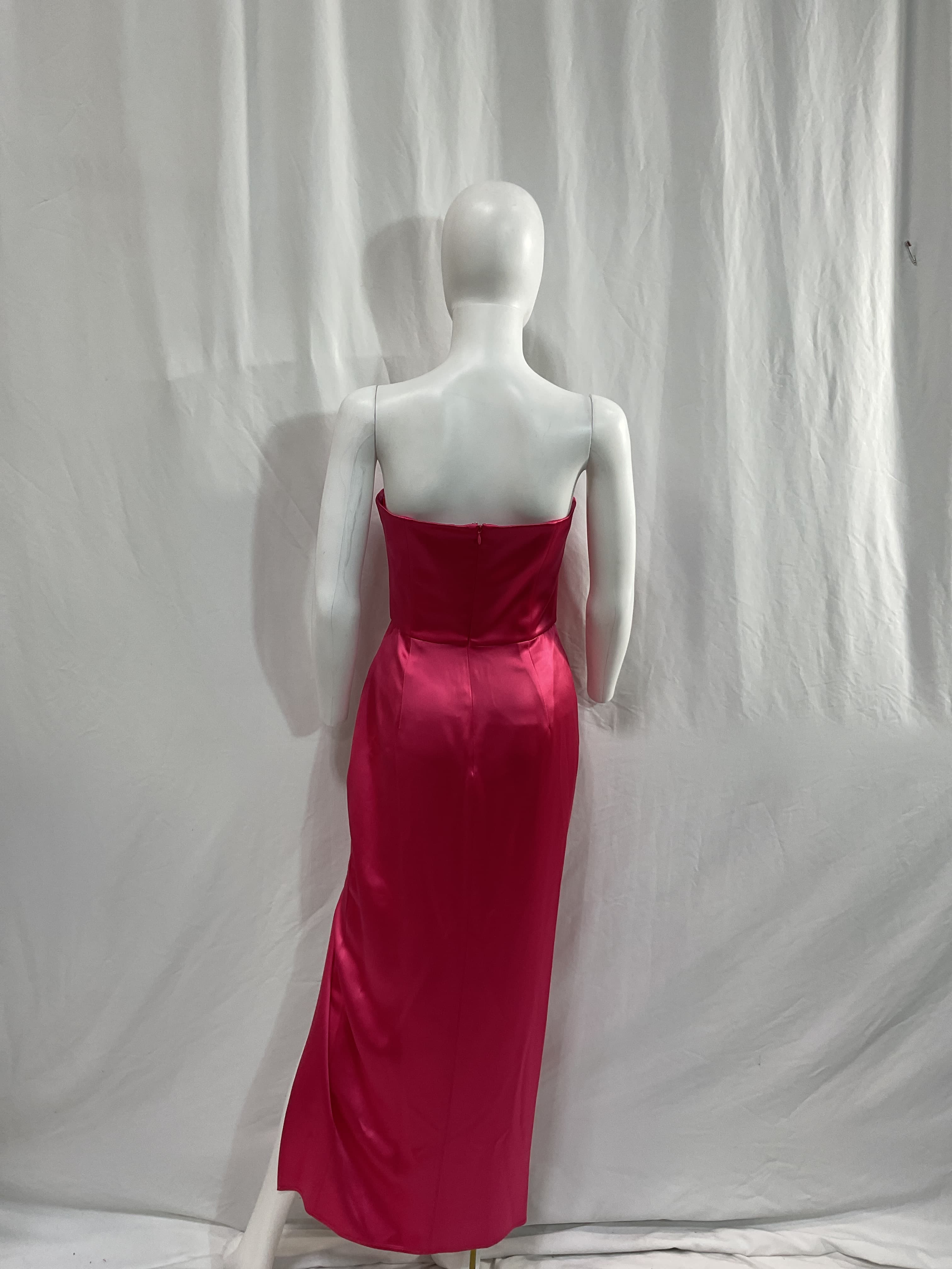 Priyanka Dress In Hot Pink - Image 2