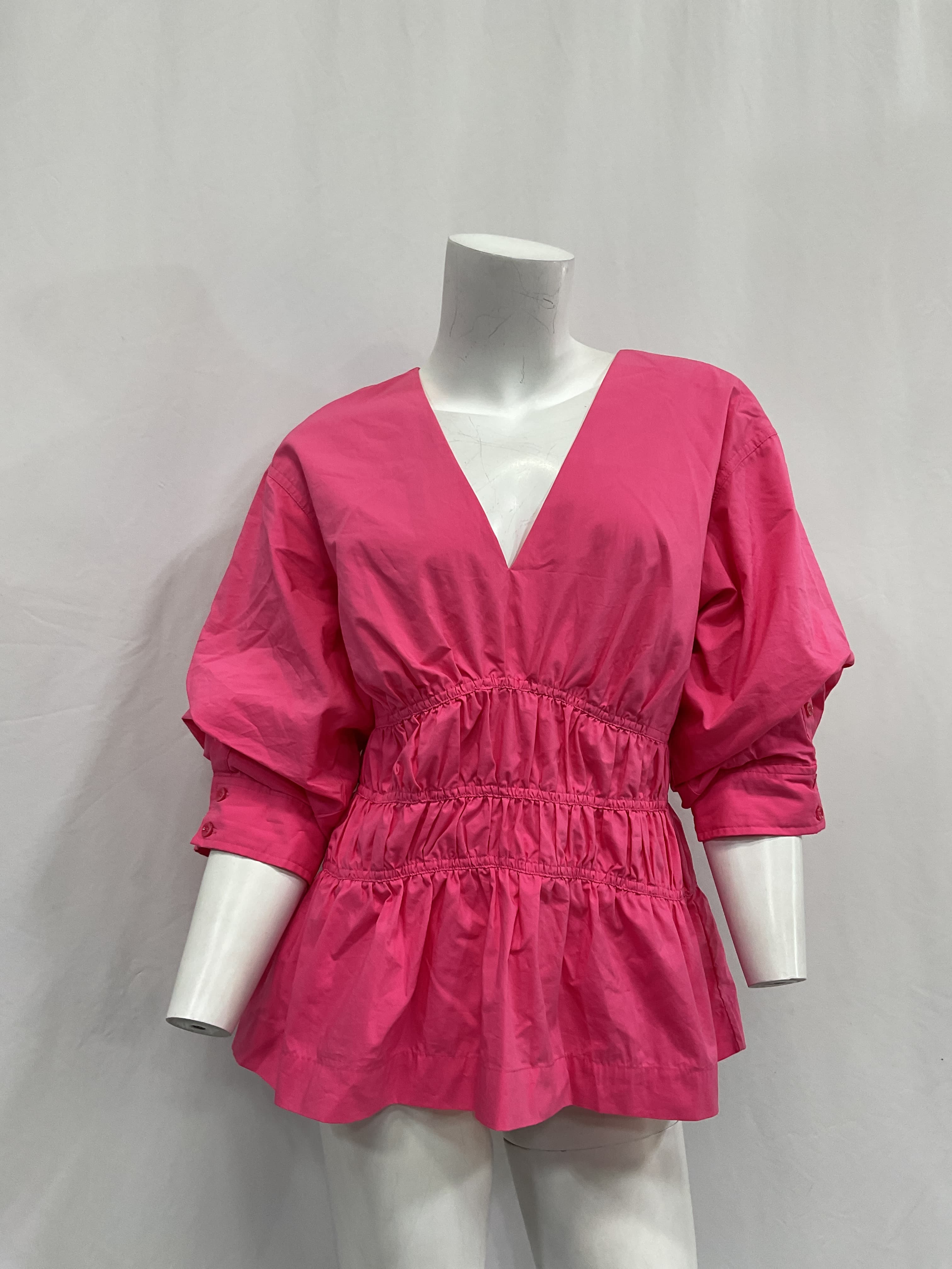 Yuni Cotton Poplin Puff-Sleeve Top - Image 2