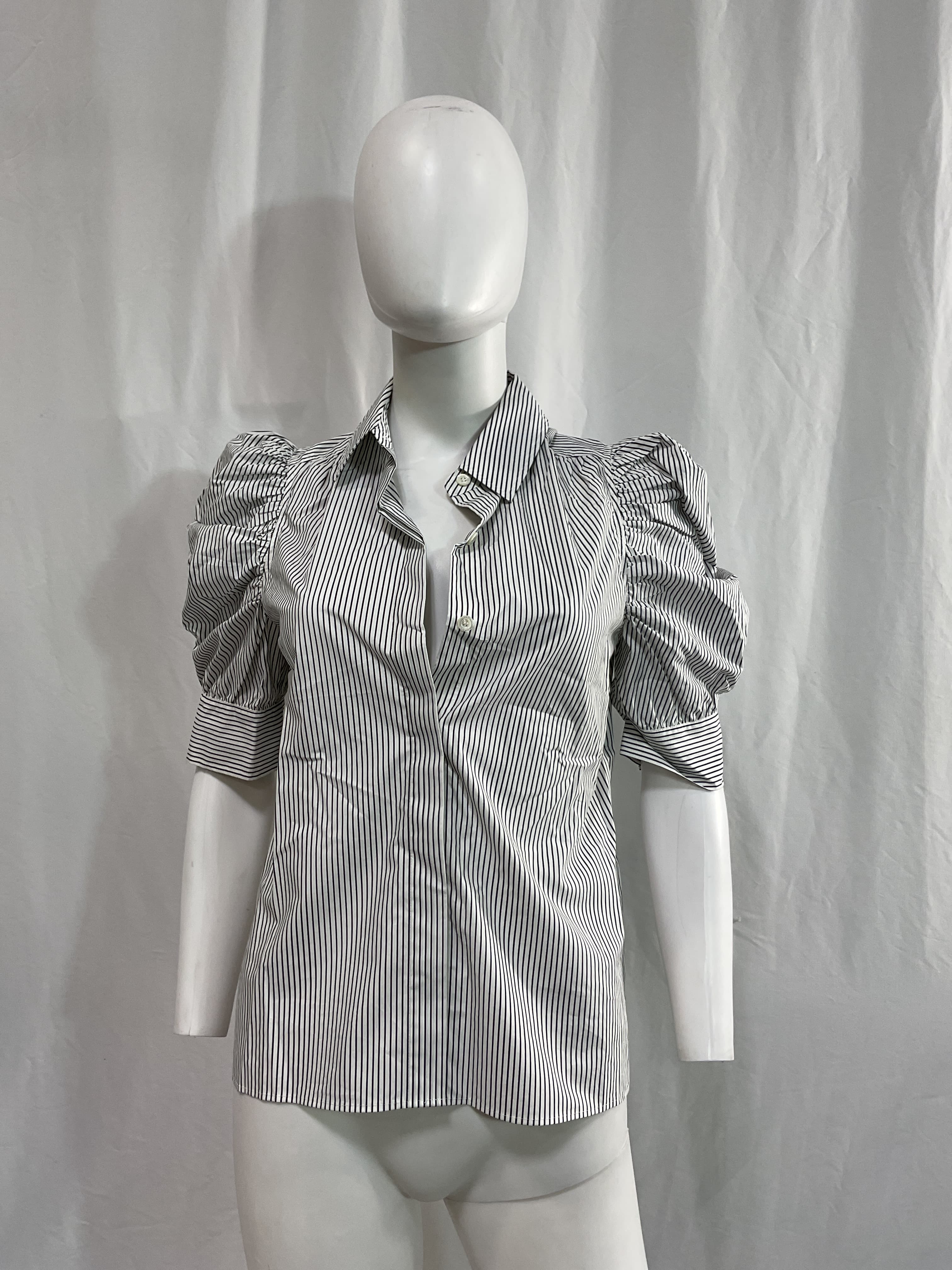 Ruched Puff Sleeve Shirt - Image 3