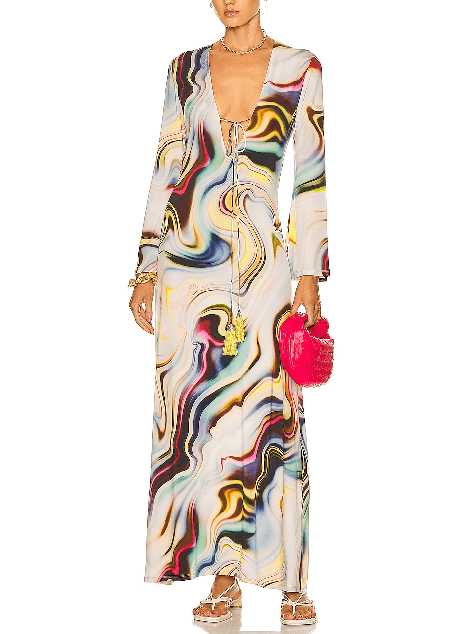 Beriana Dress In Multicolor Mist - Image 1