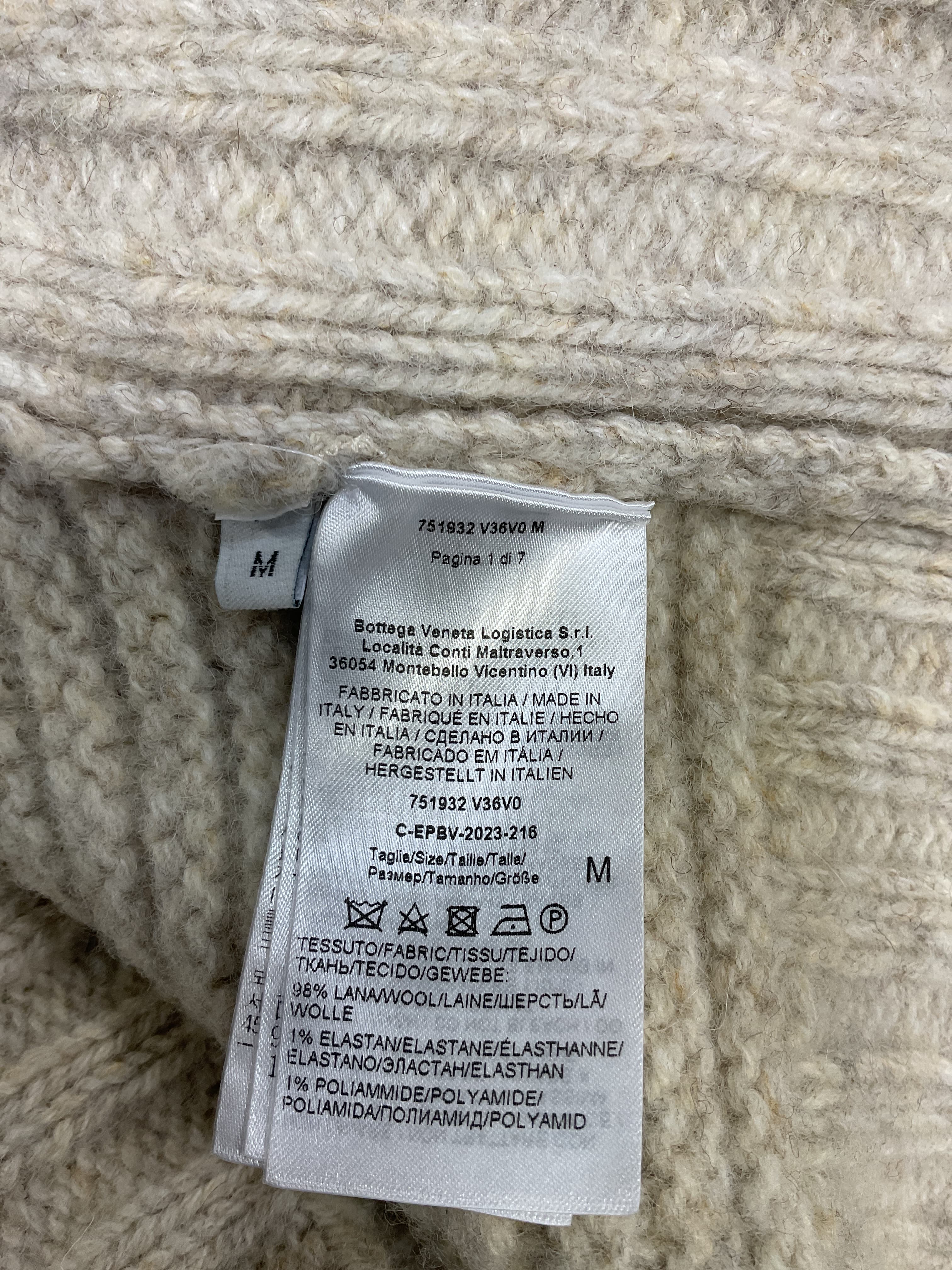 High Neck Sweater In Sea Salt - Image 2