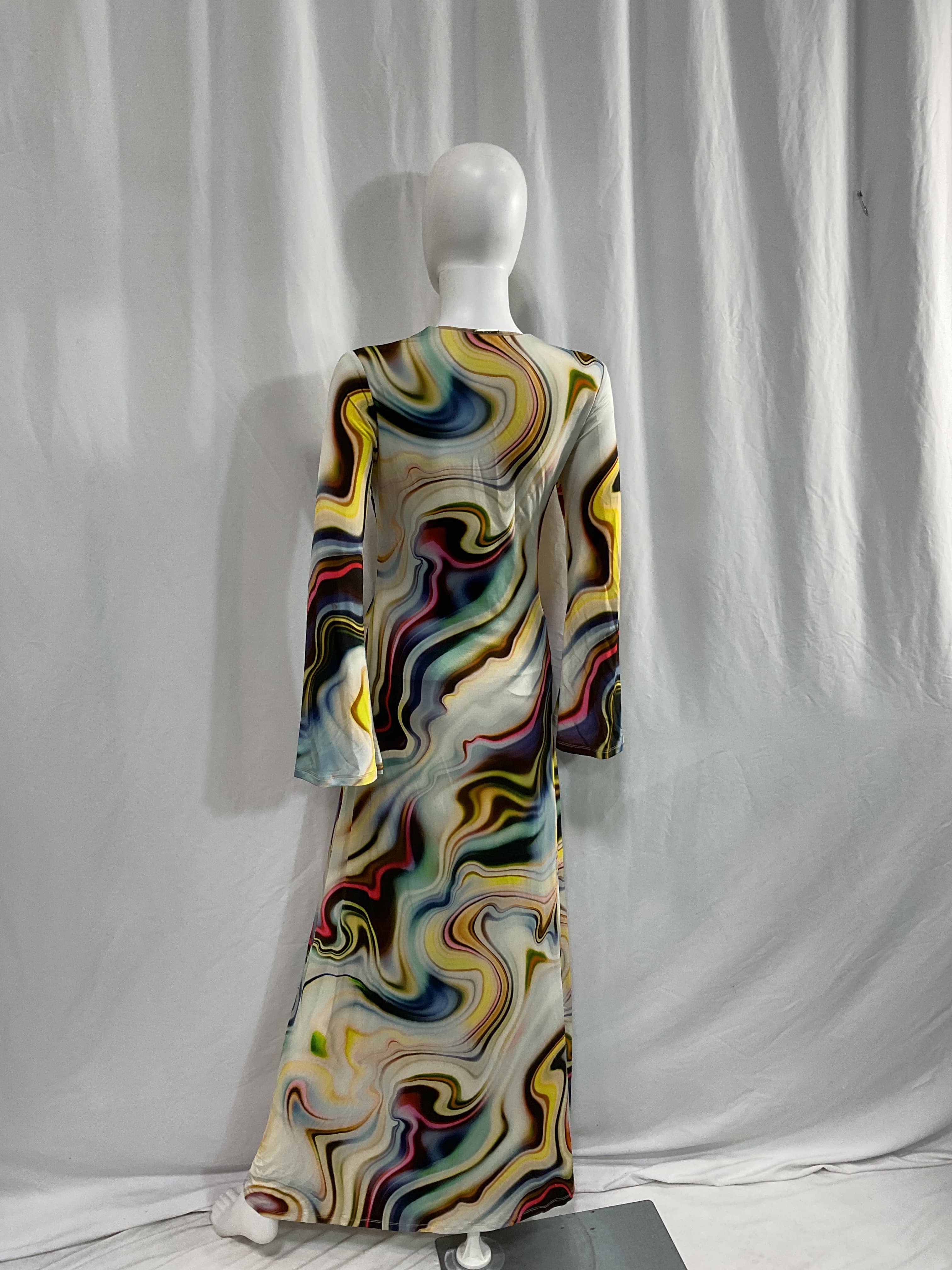 Beriana Dress In Multicolor Mist - Image 3