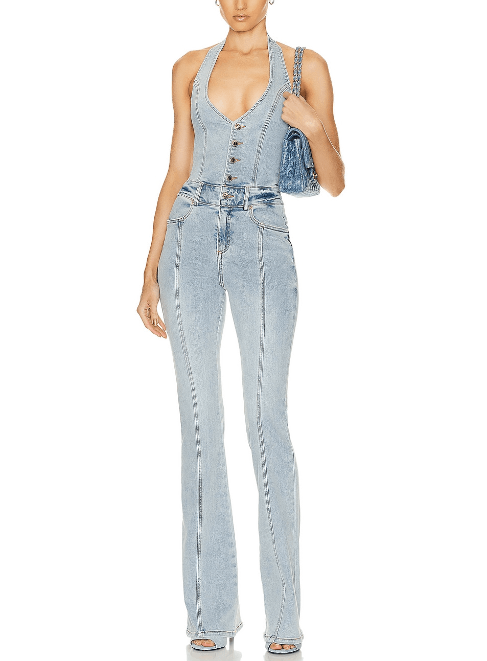 Cynthia Jumpsuit In Vintage Celeste - Image 1