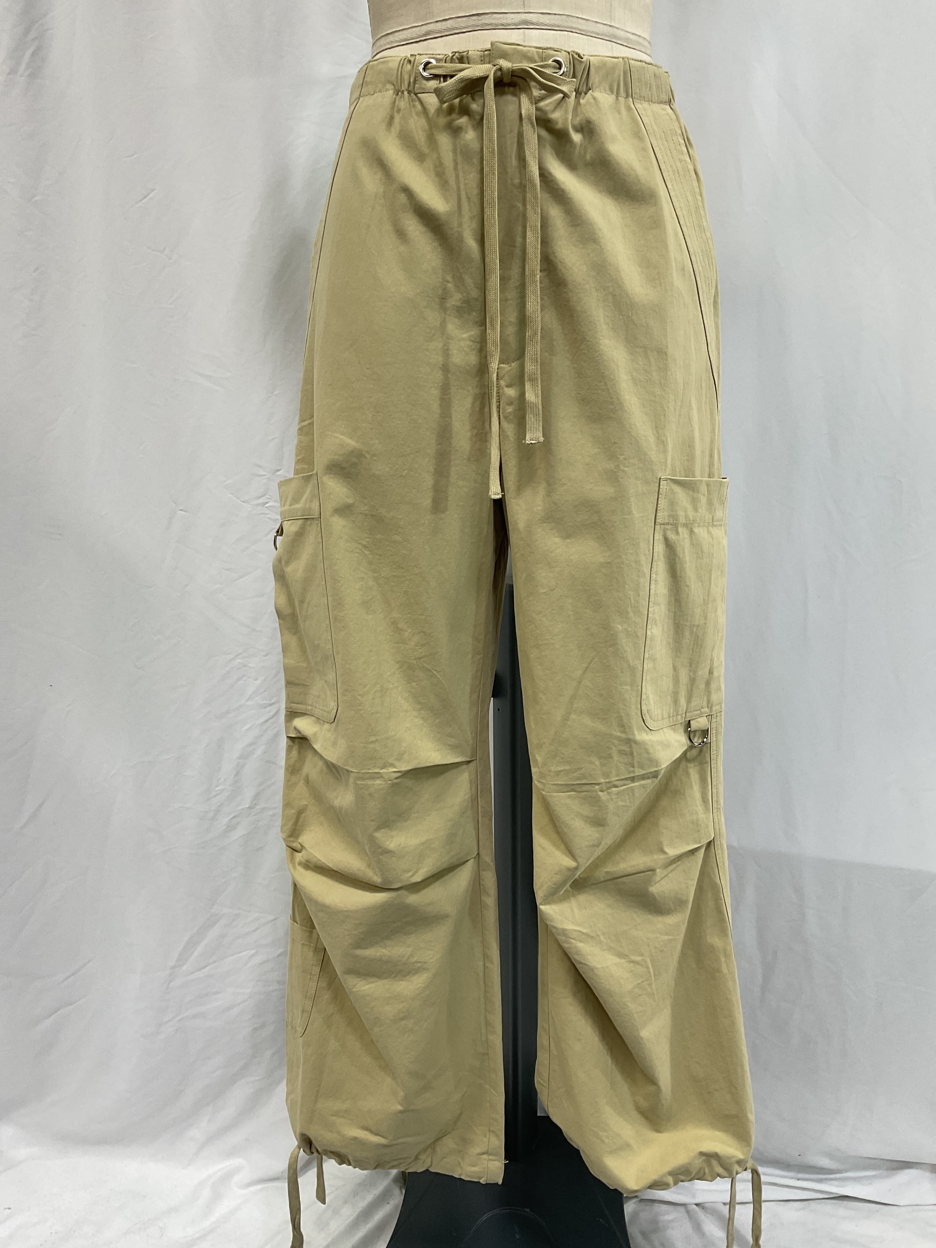 Lexi Cargo Pants In Light Khaki - Image 2