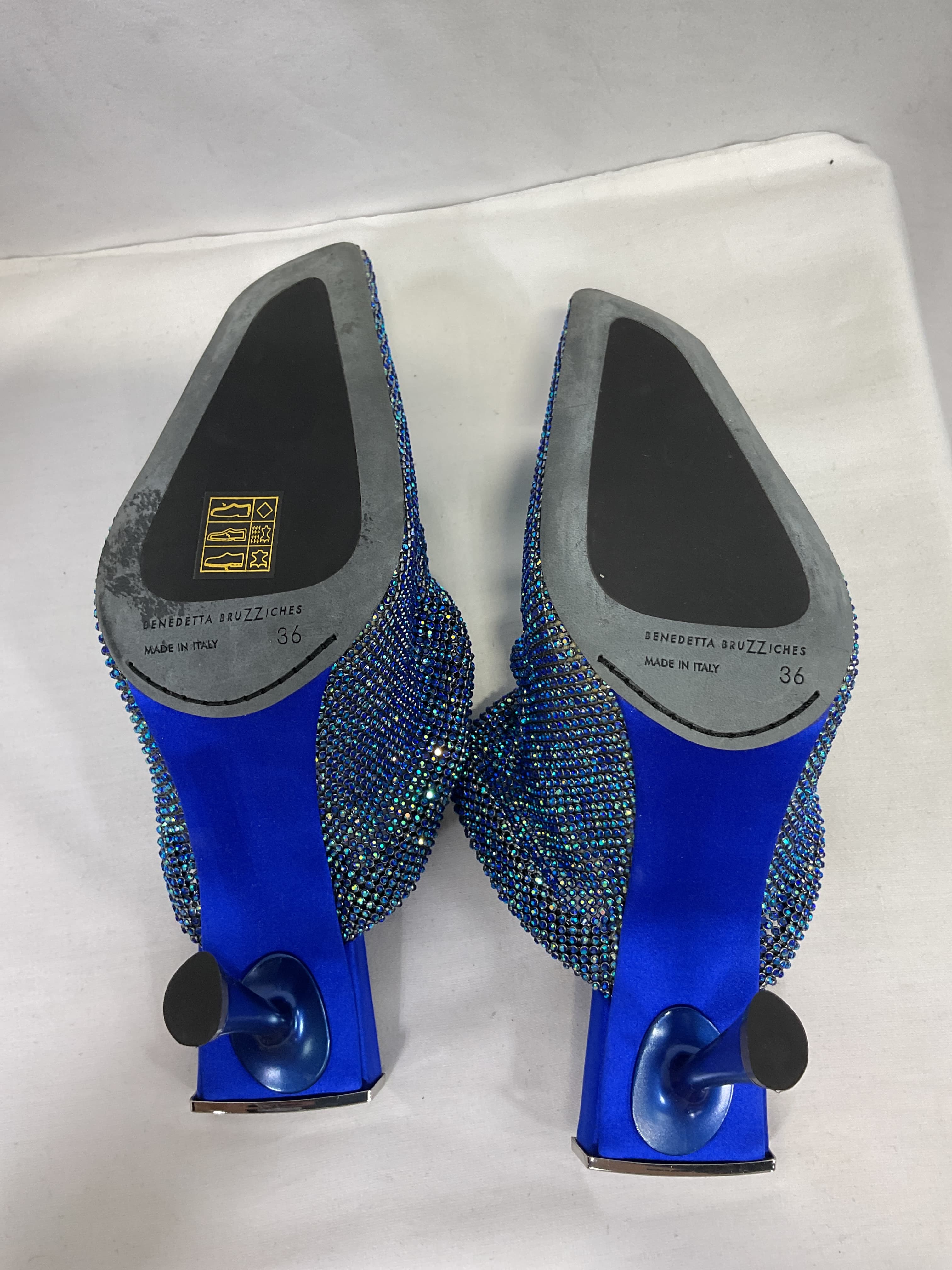 Goliarda Crystal-Embellished Chainmail Mules - Image 4