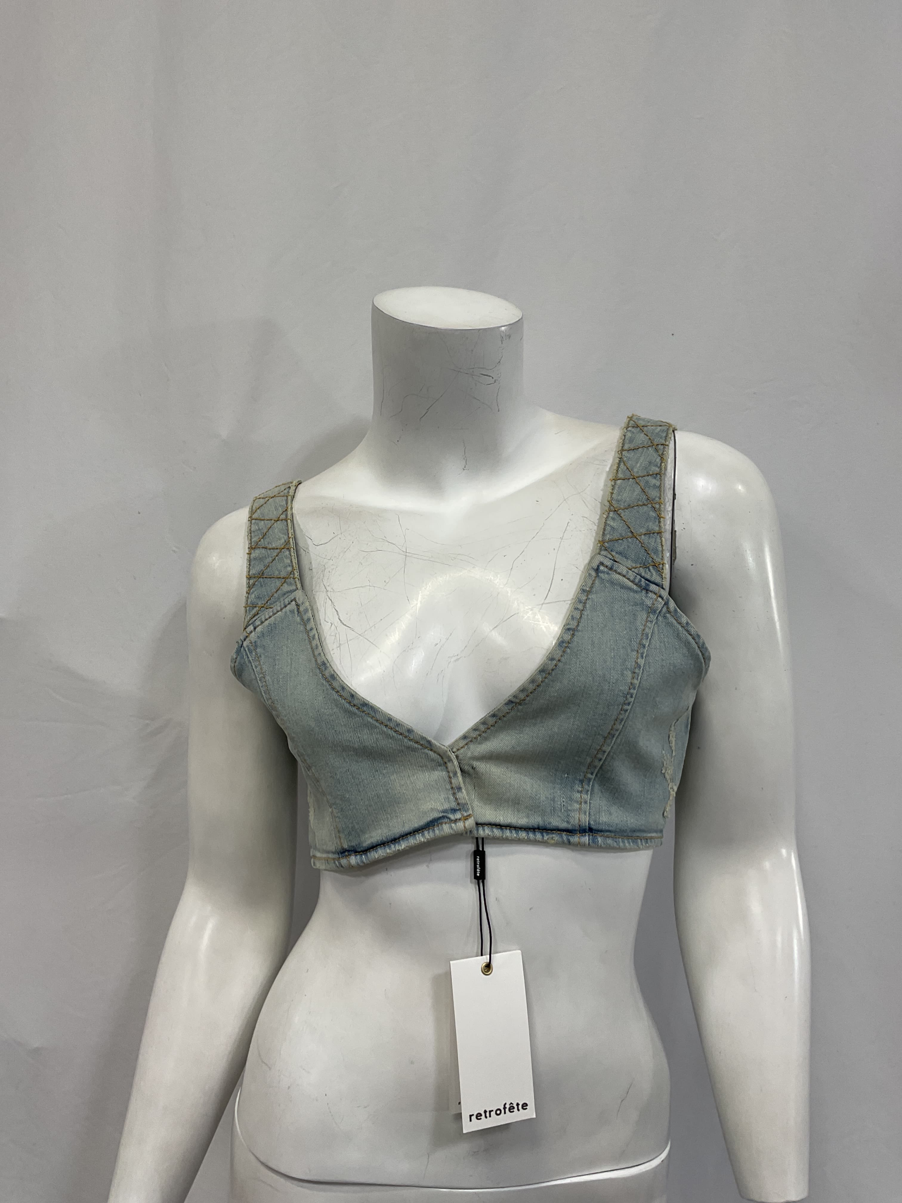 Willis Top In Porcelain Blue - Image 3