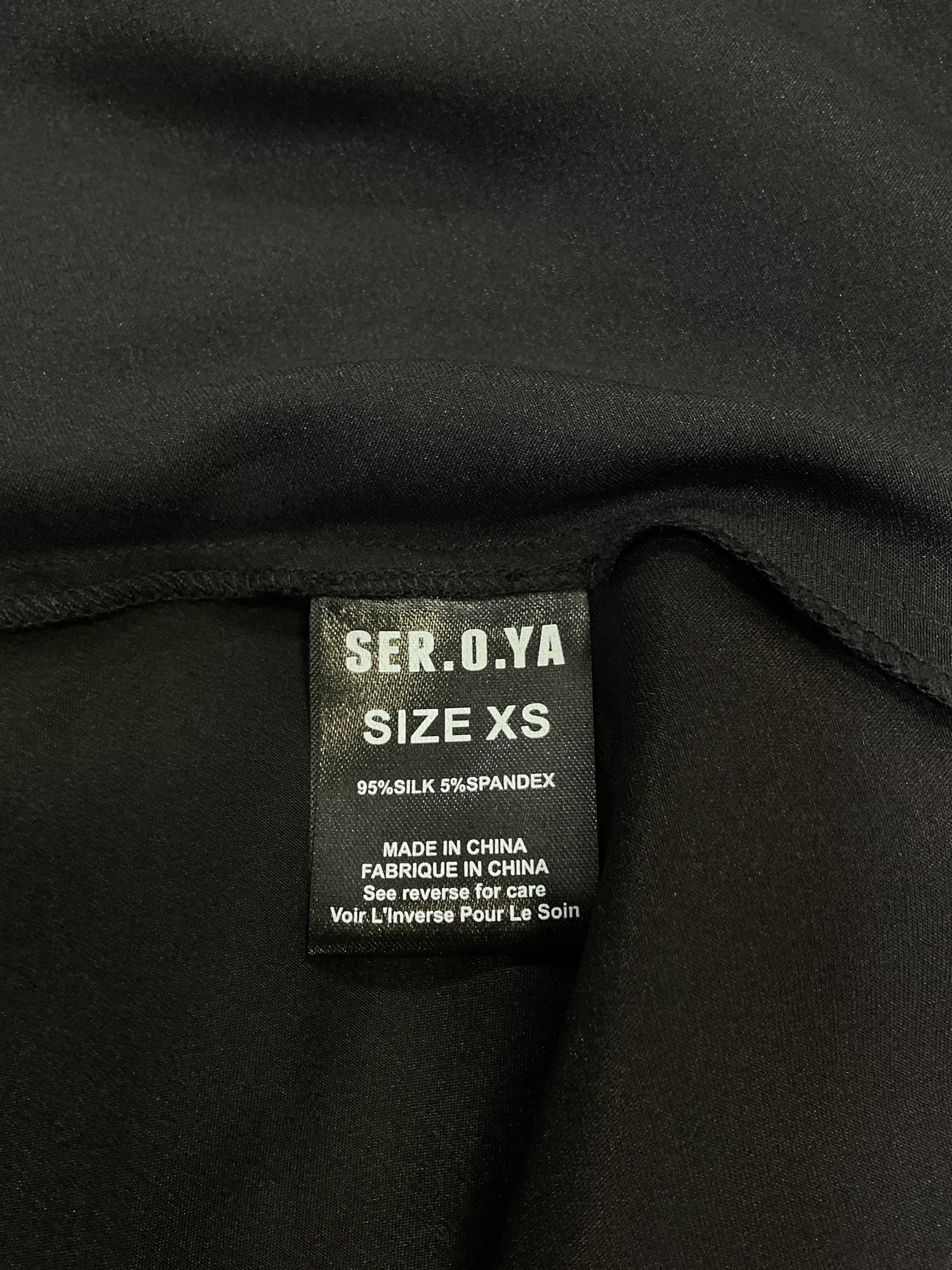 Emma Silk Dress In Black - Image 4