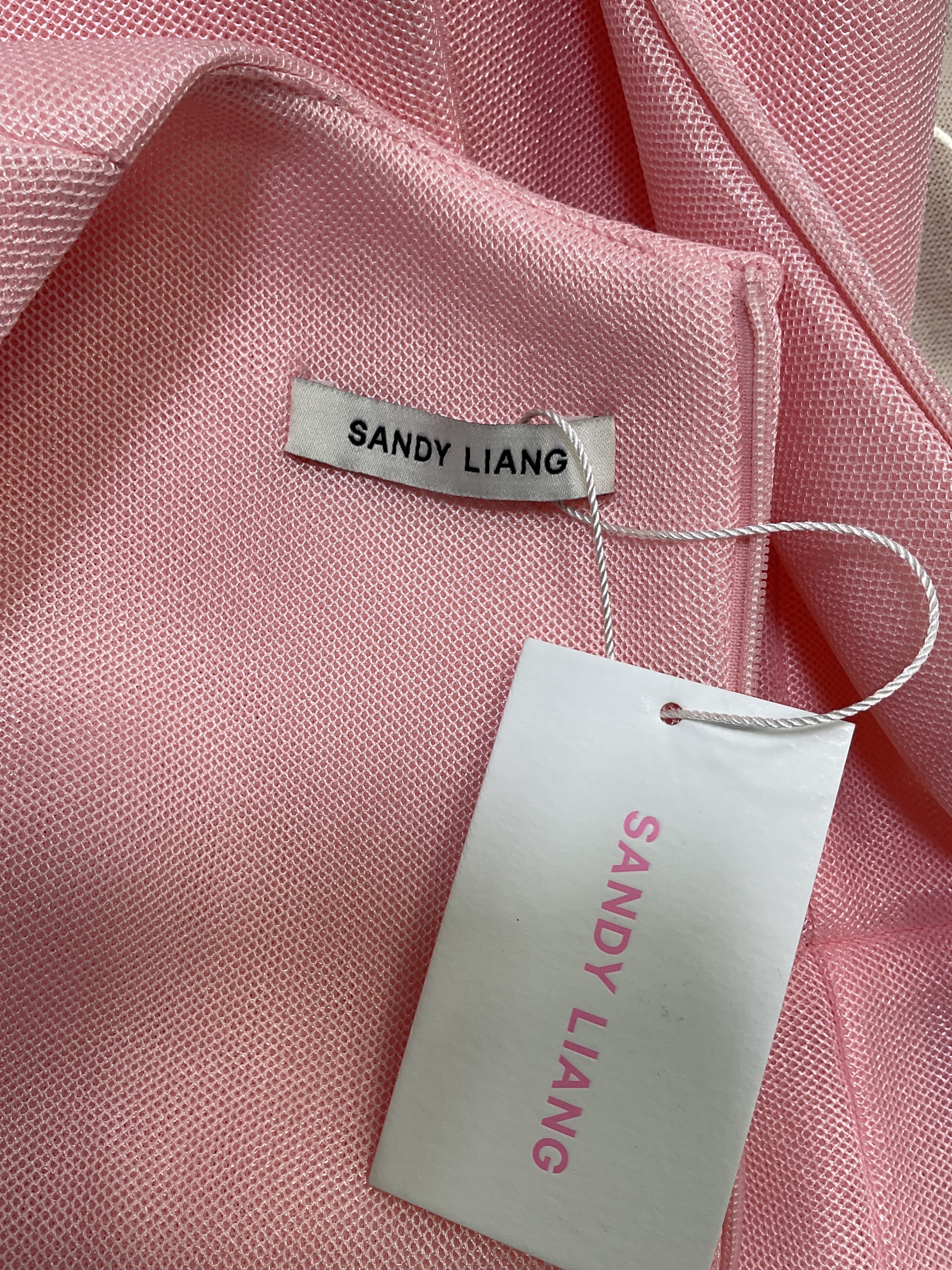 Cloud Dress In Pink Mesh - Image 4