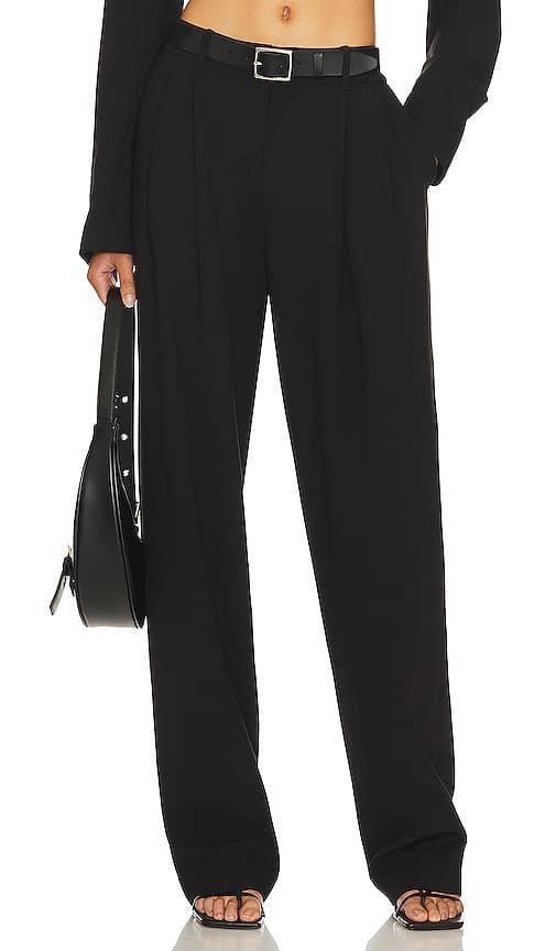 The Slouchy Trouser In Black - Image 1