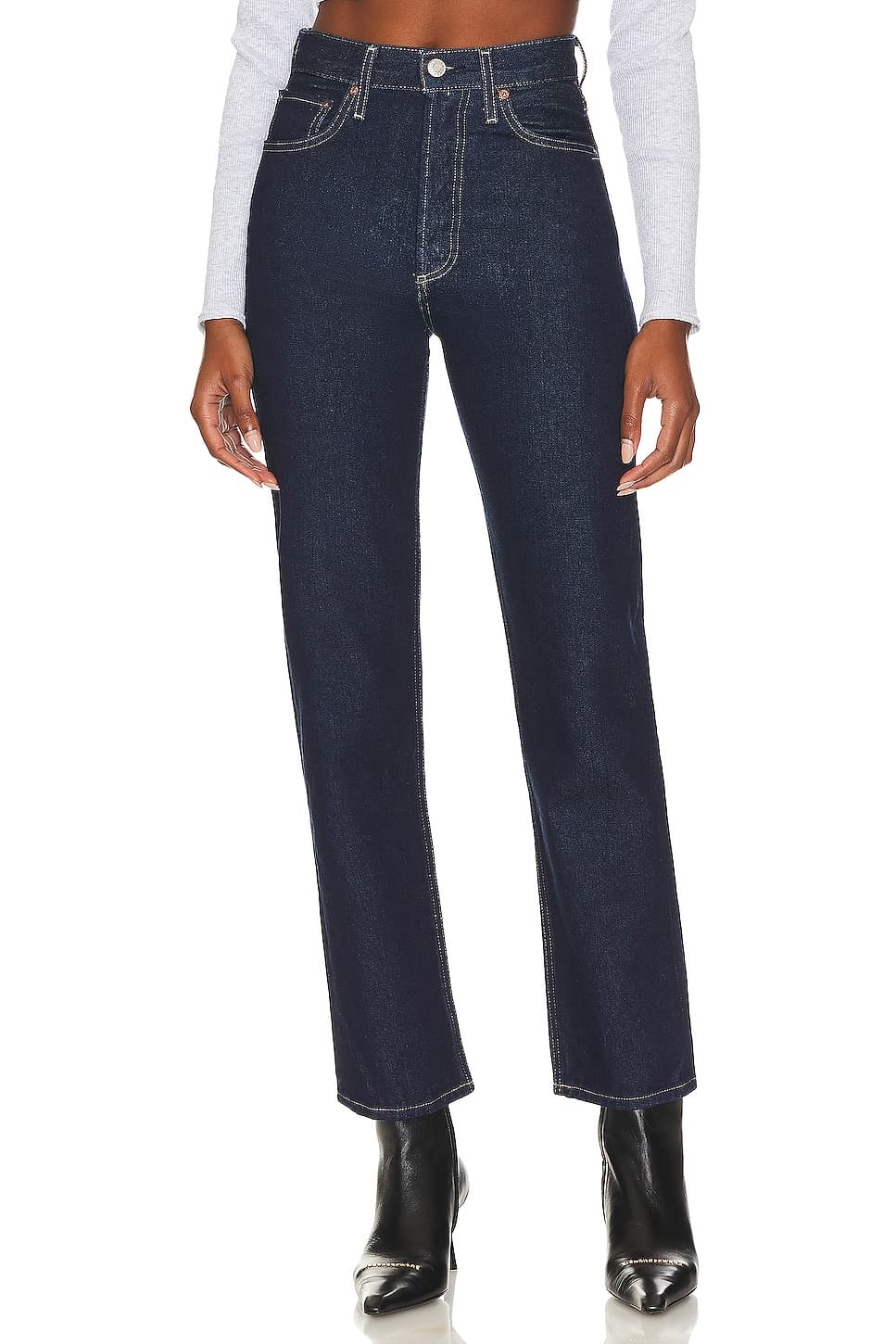 90s Pinch Waist High Rise Straight - Image 1
