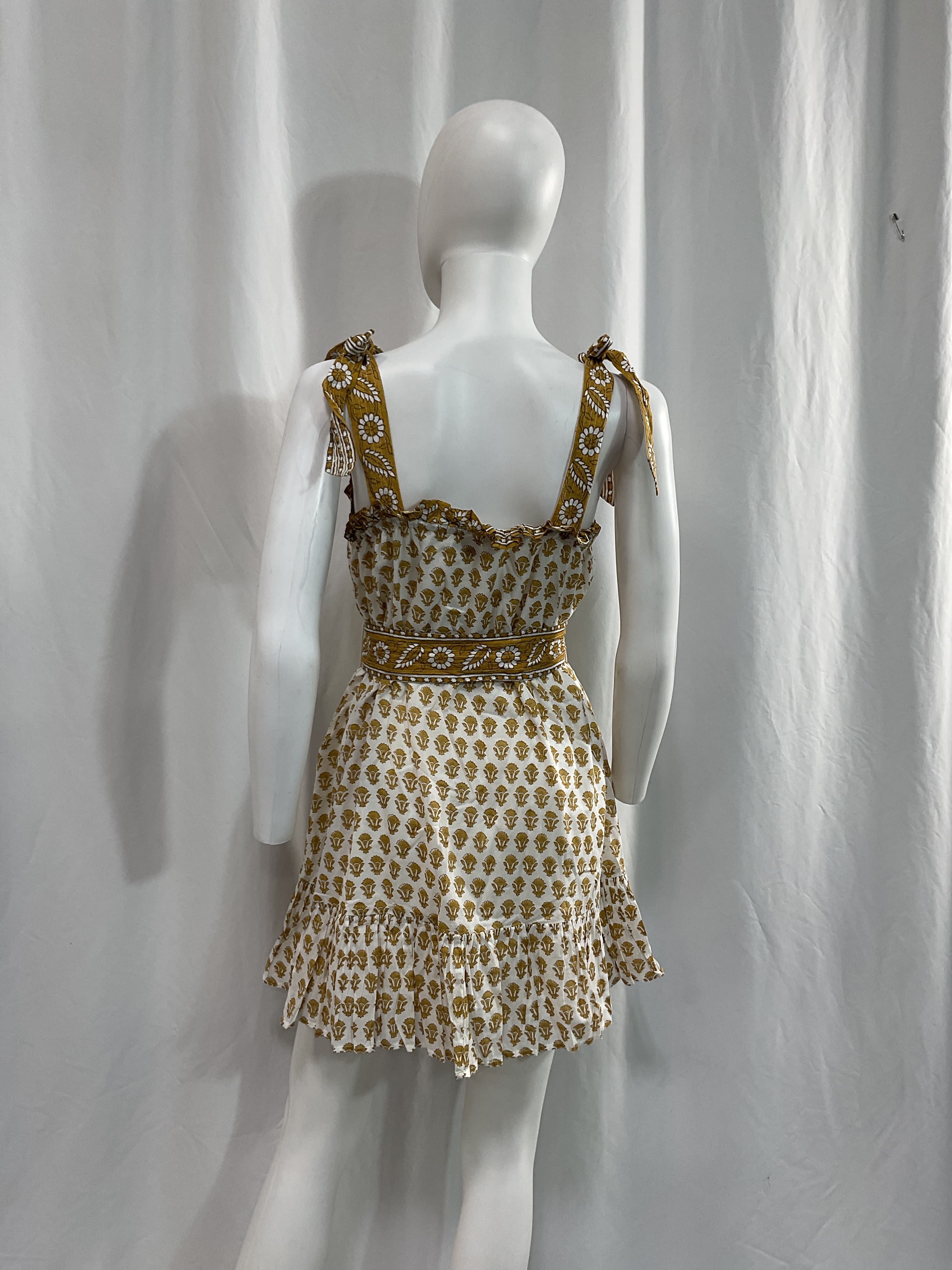 Tillie Mini Dress In Honey Mix Print - Image 2