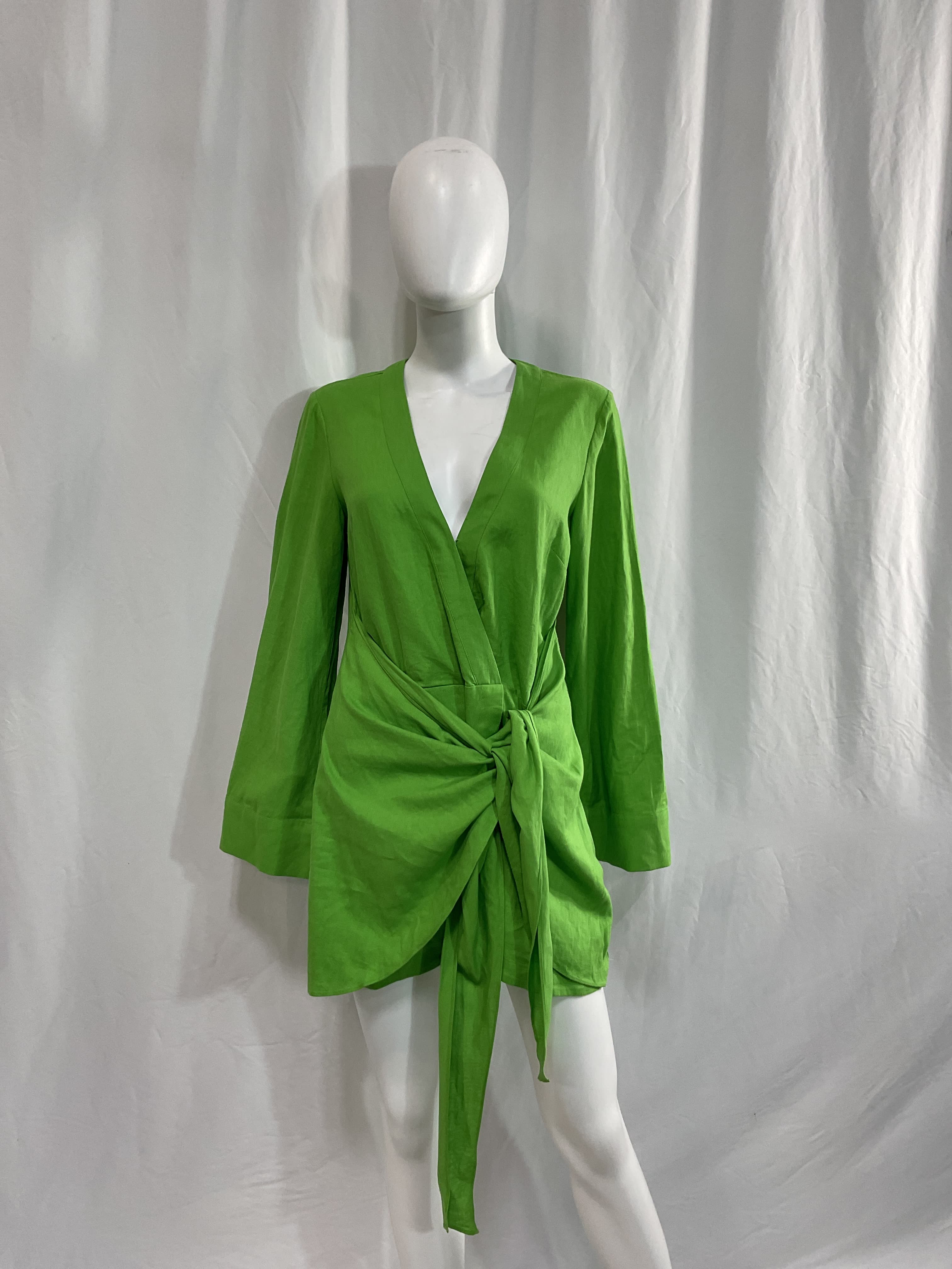 The Janeiro Mini Dress In Lime - Image 2